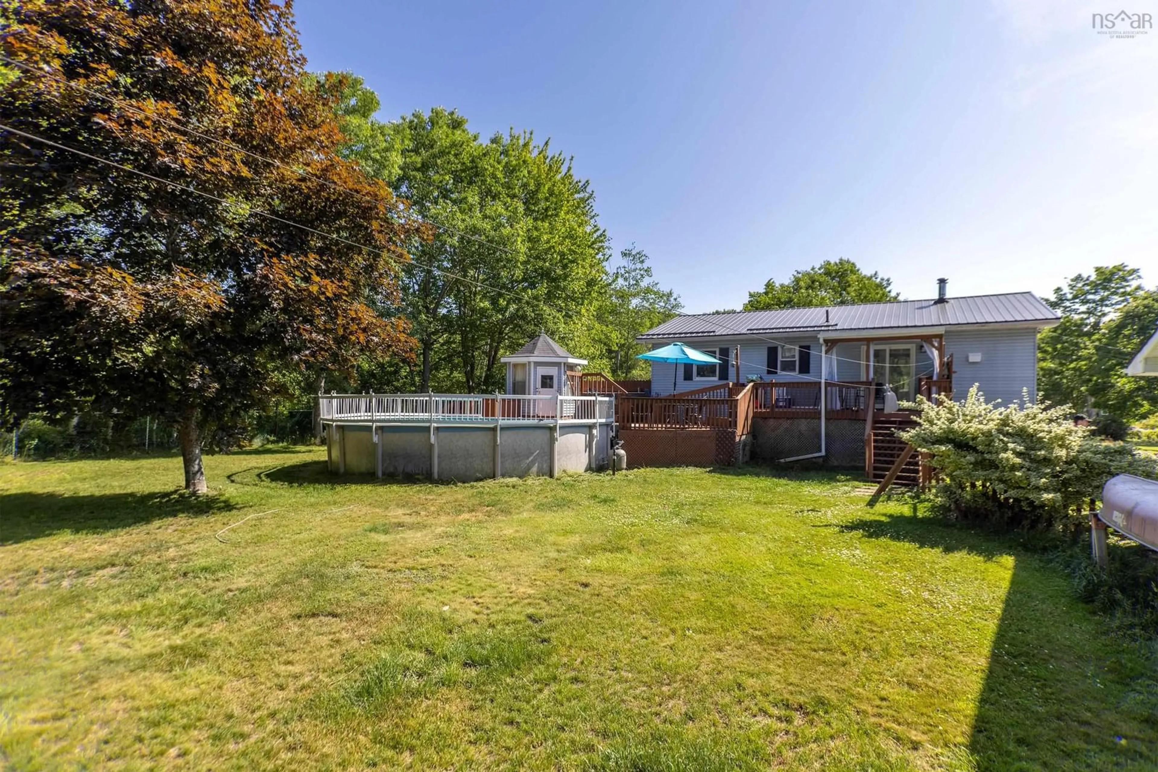 A pic from outside/outdoor area/front of a property/back of a property/a pic from drone, water/lake/river/ocean view for 857 Palmer Rd, Millville Nova Scotia B0P 1C0