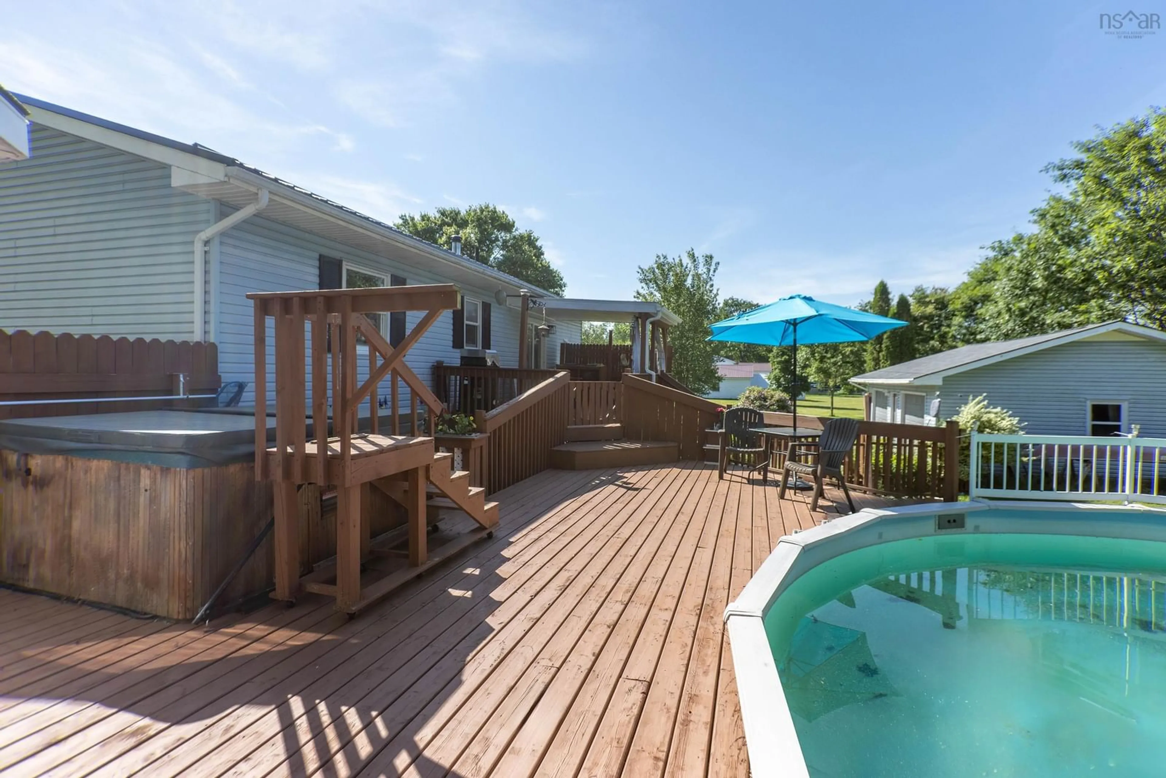 Patio, water/lake/river/ocean view for 857 Palmer Rd, Millville Nova Scotia B0P 1C0