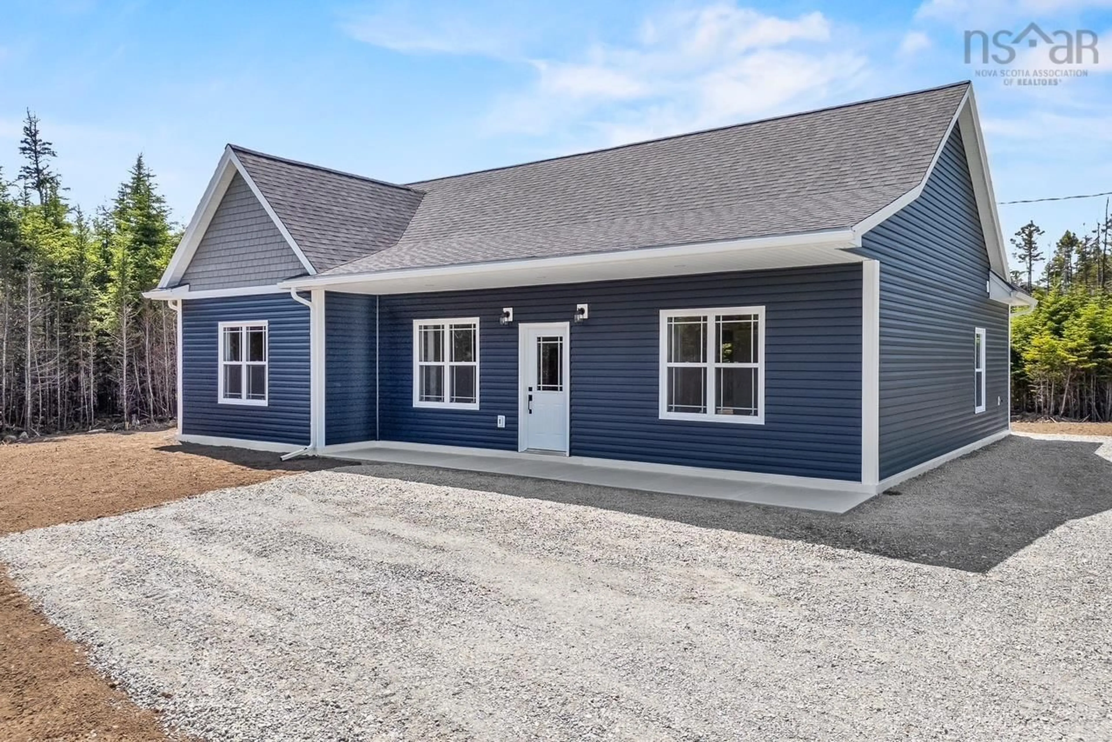Home with vinyl exterior material, street for 11 Dark Pond Lane, West Petpeswick Nova Scotia B0J 2L0