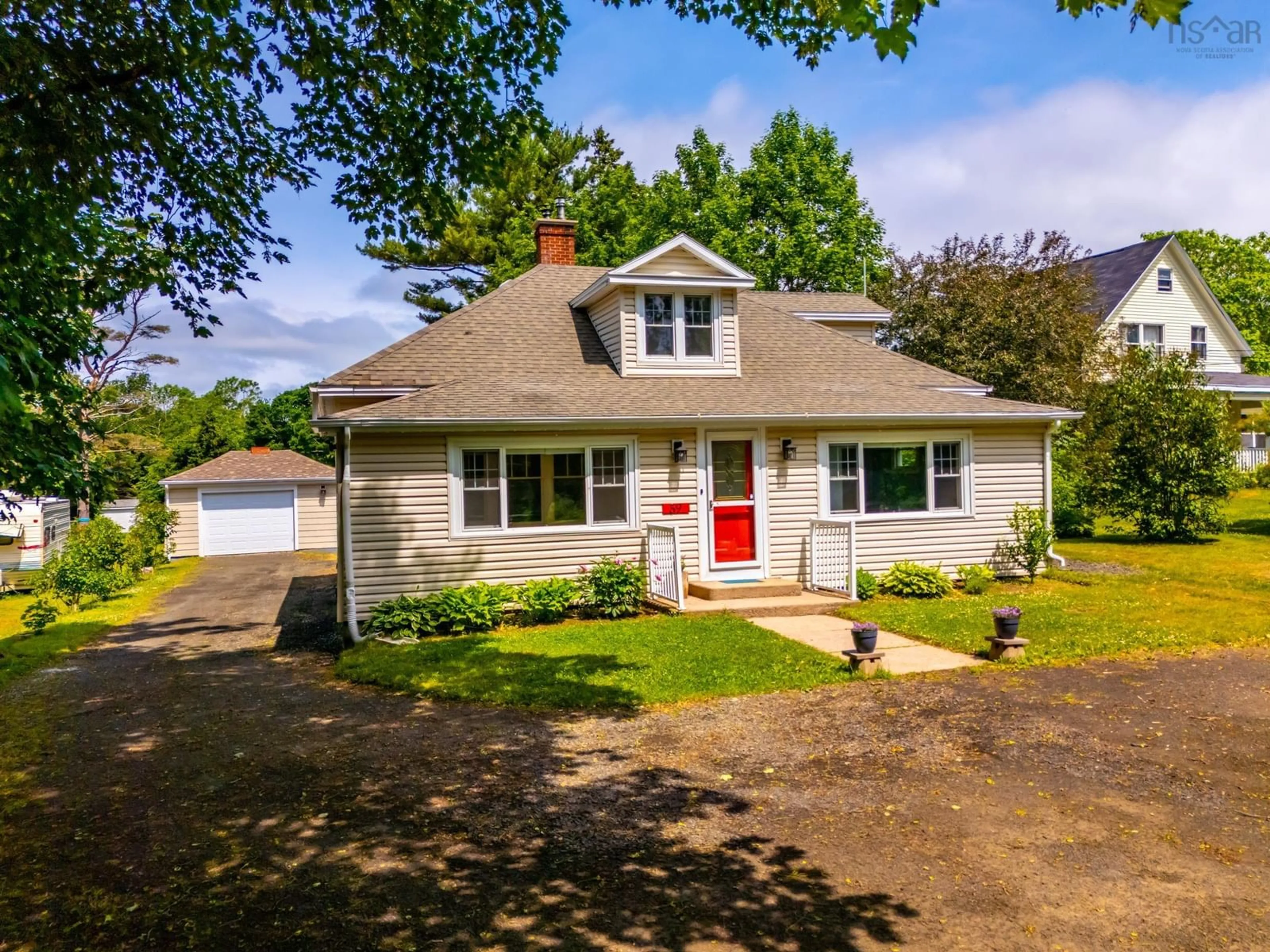 A pic from outside/outdoor area/front of a property/back of a property/a pic from drone, street for 59 Highway 201, Lequille Nova Scotia B0S 1A0