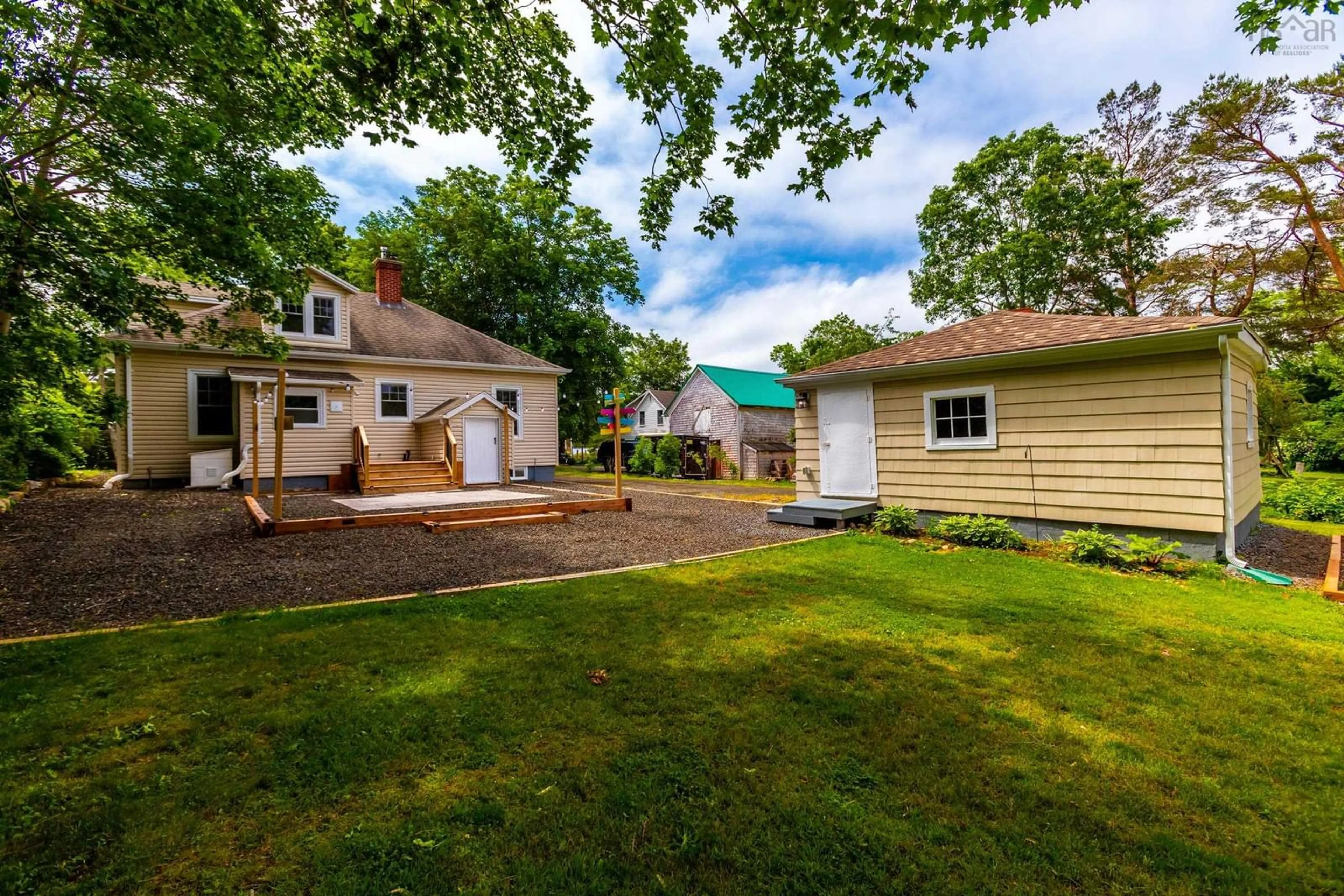 A pic from outside/outdoor area/front of a property/back of a property/a pic from drone, water/lake/river/ocean view for 59 Highway 201, Lequille Nova Scotia B0S 1A0
