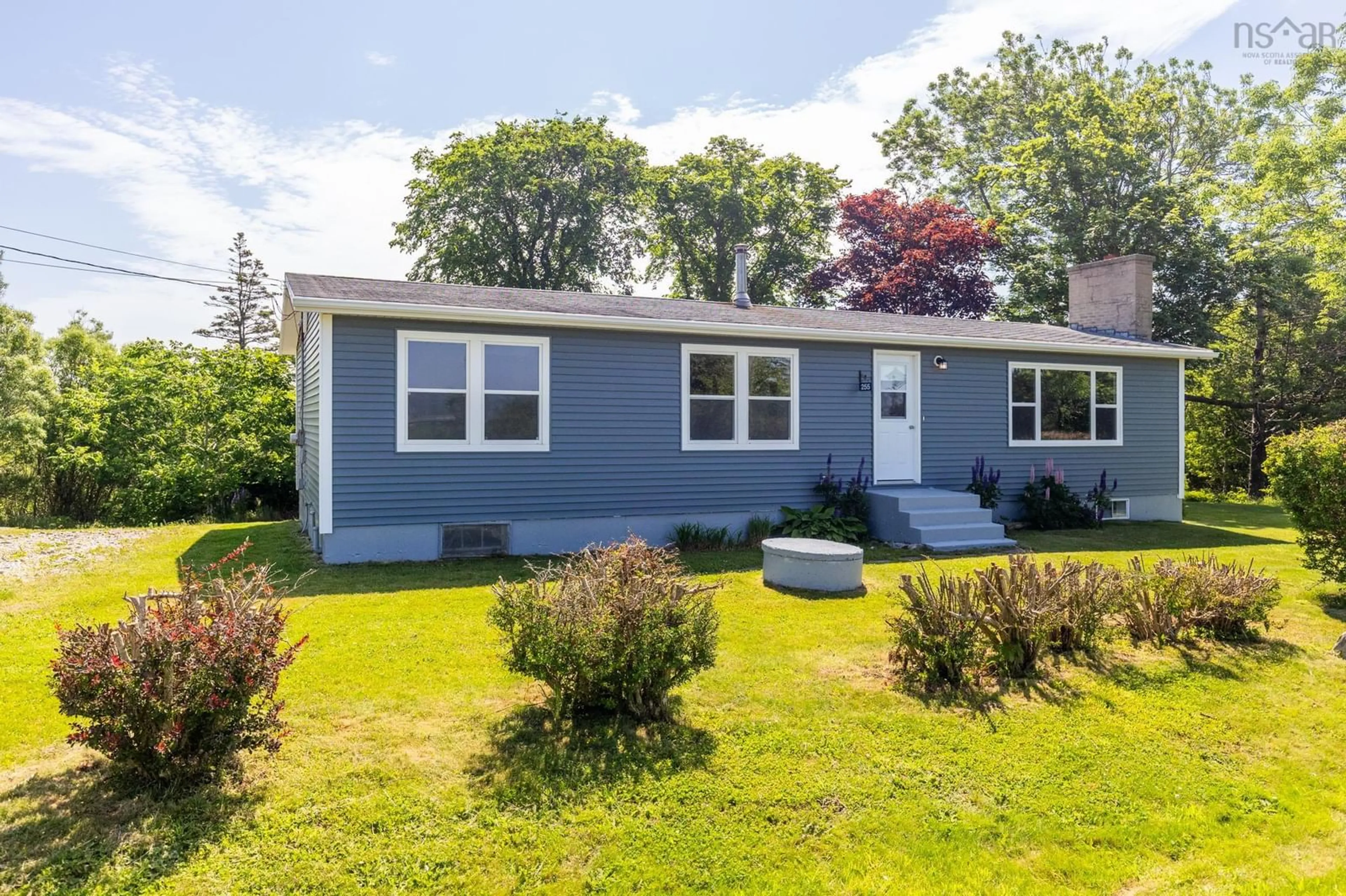 Home with vinyl exterior material, street for 255 Overton Rd, South Chegoggin Nova Scotia B5A 5G8