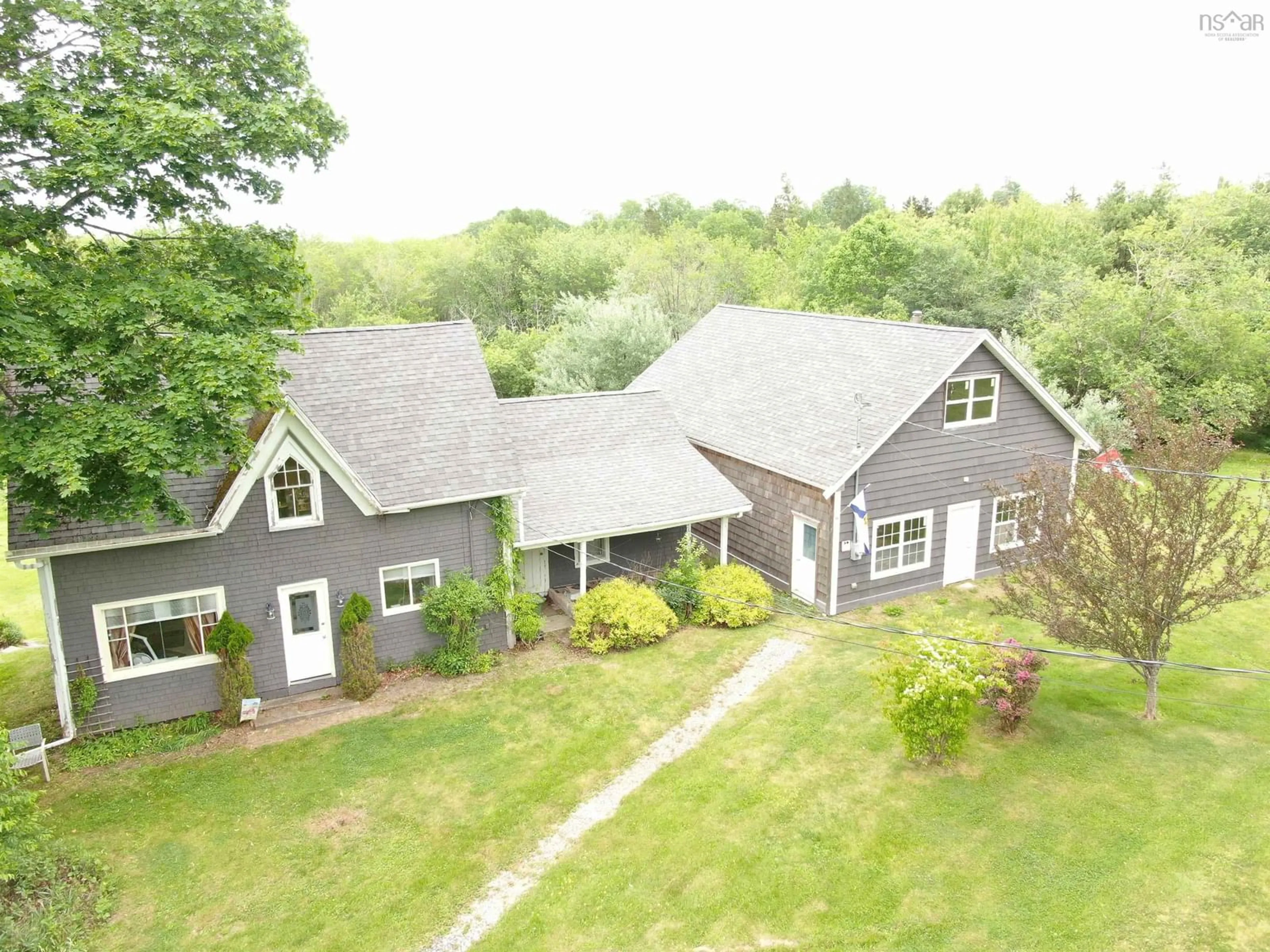 A pic from outside/outdoor area/front of a property/back of a property/a pic from drone, unknown for 1959 Highway 208, Hemford Nova Scotia B0J 2C0