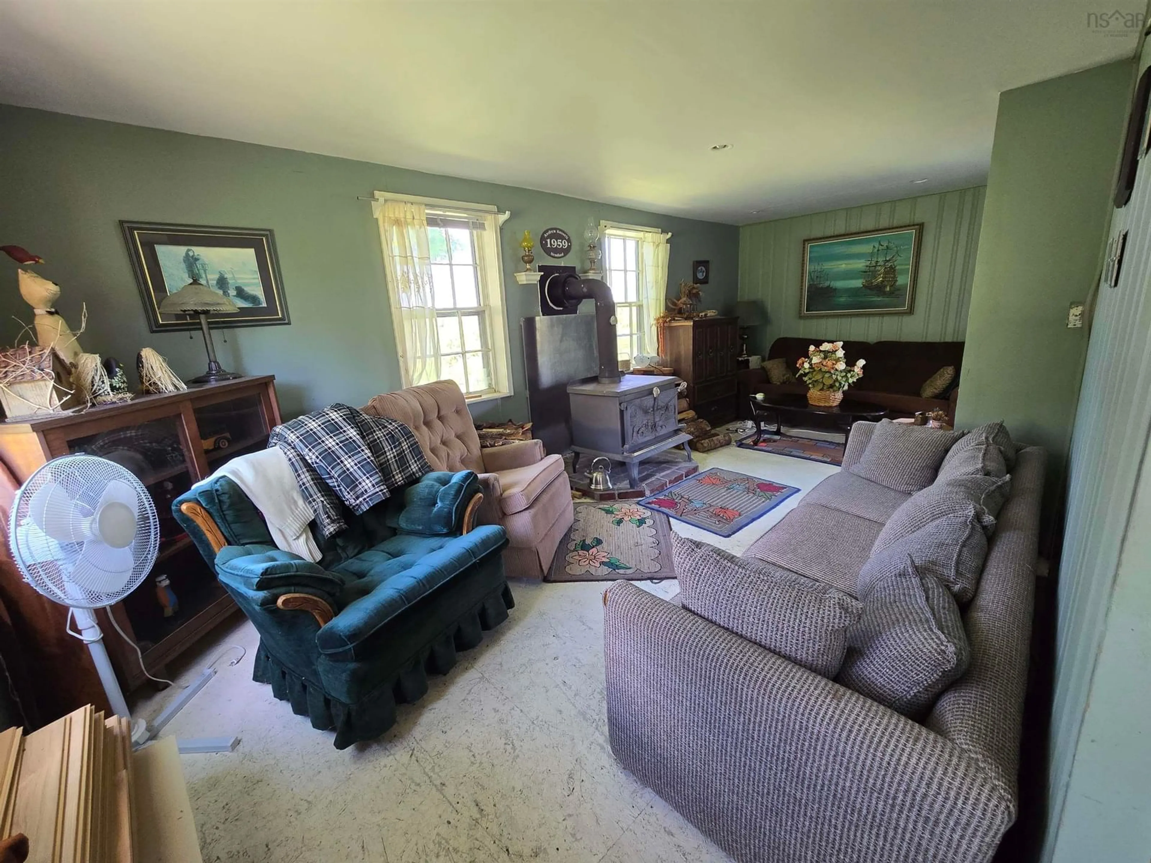 Living room with furniture, unknown for 1959 Highway 208, Hemford Nova Scotia B0J 2C0