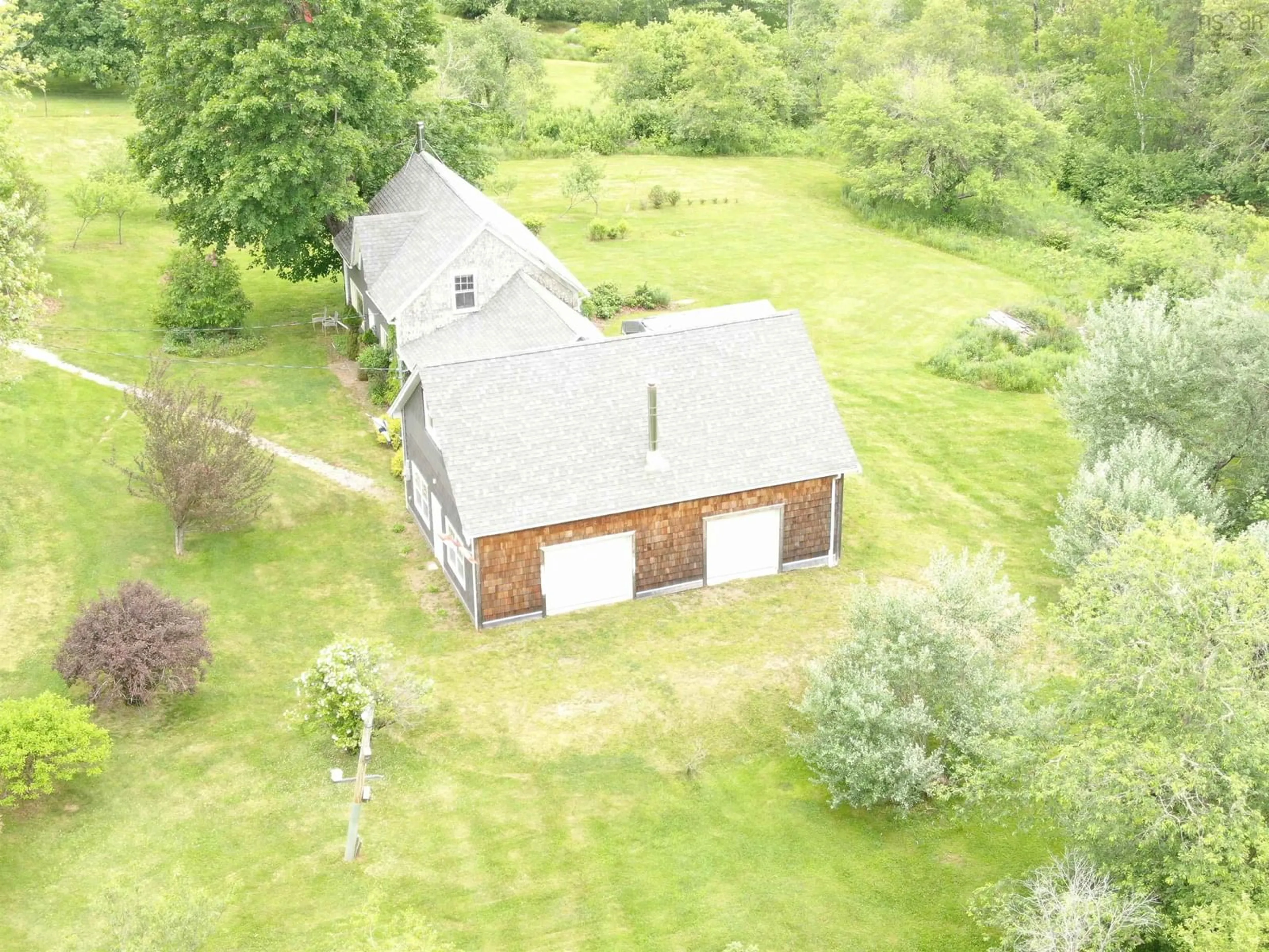 A pic from outside/outdoor area/front of a property/back of a property/a pic from drone, building for 1959 Highway 208, Hemford Nova Scotia B0J 2C0