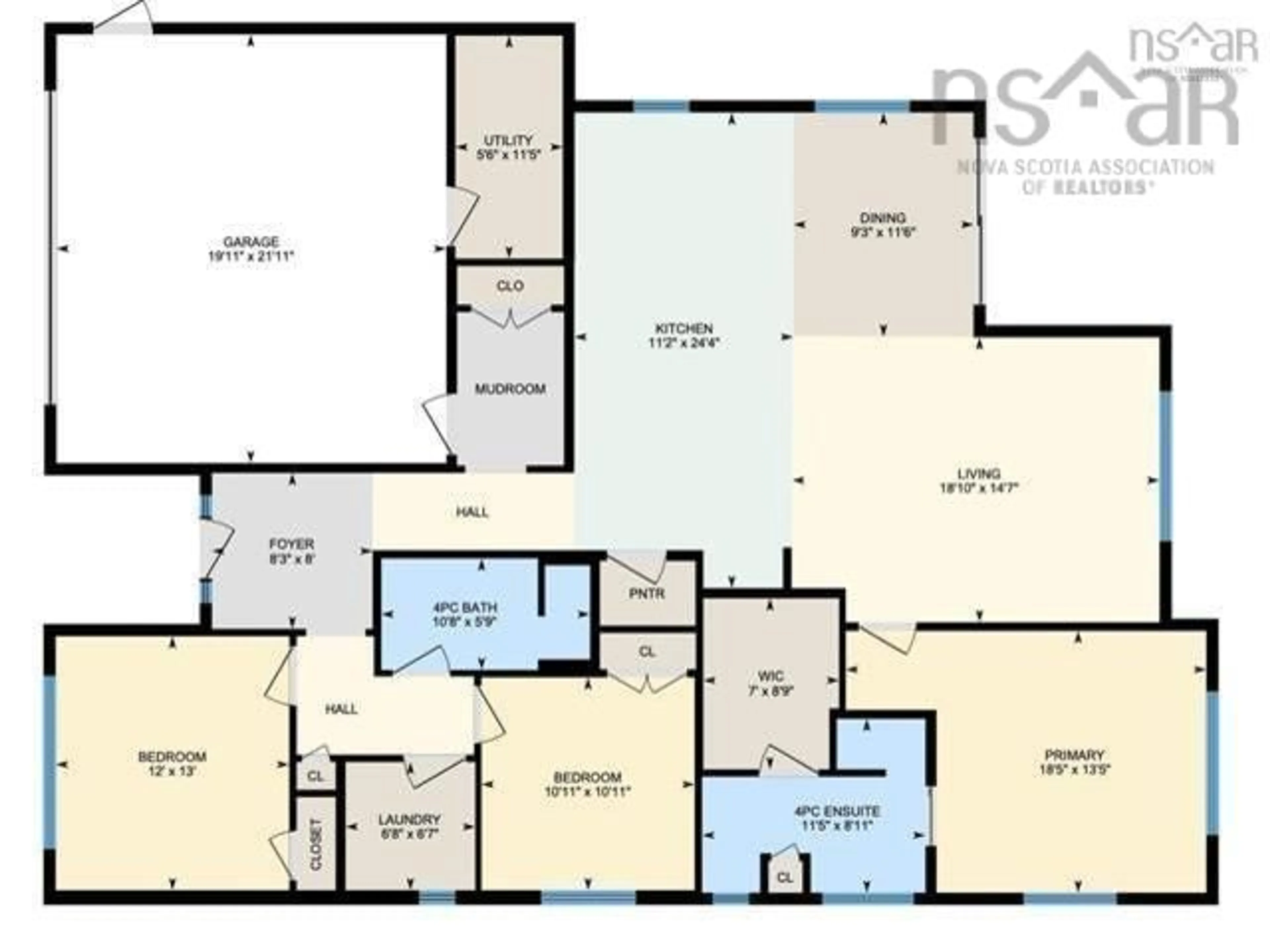 Floor plan for 22 Cyan Crt, Middle Sackville Nova Scotia B4E 0R9