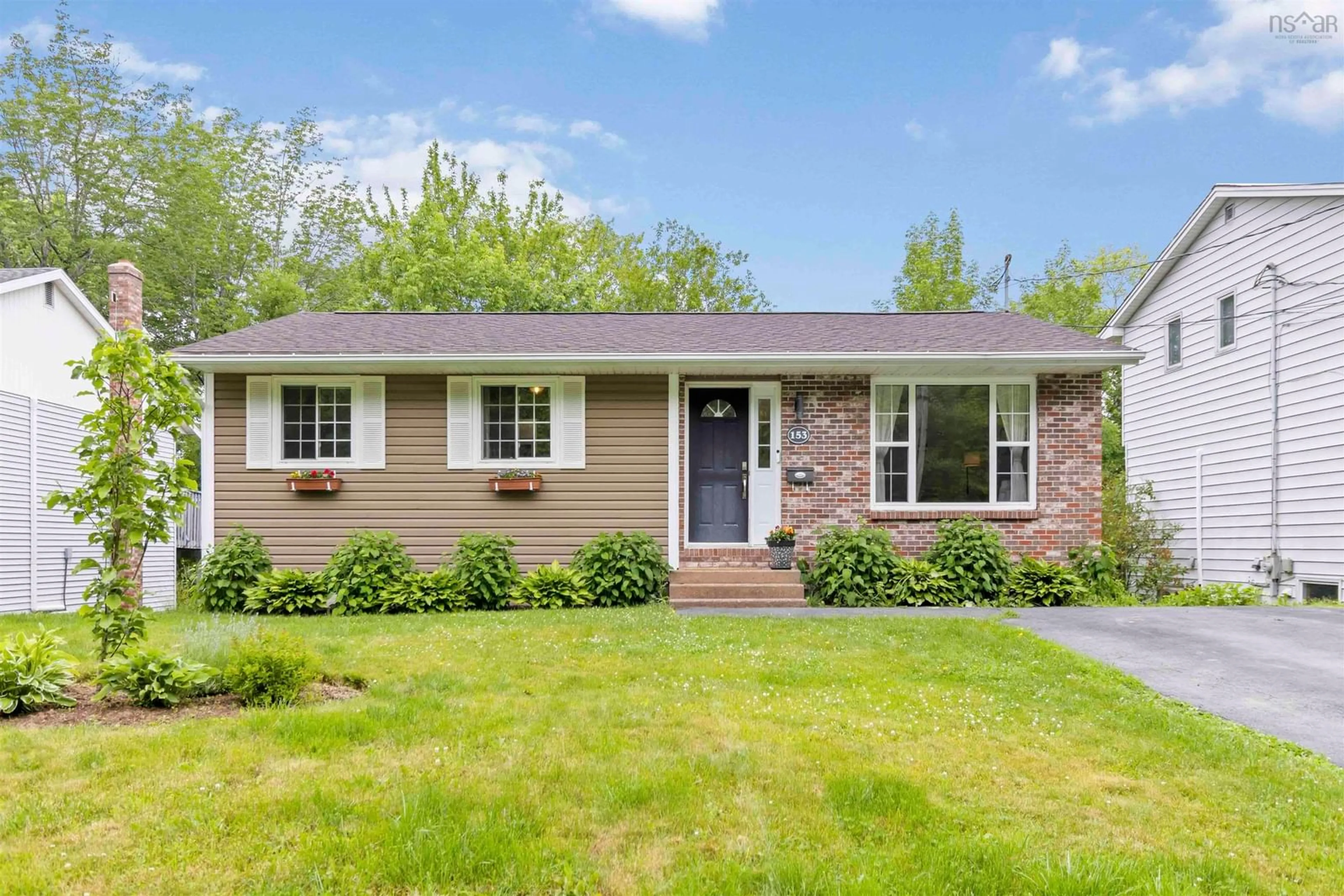 Home with brick exterior material, street for 153 Cavalier Dr, Lower Sackville Nova Scotia B4C 3L1