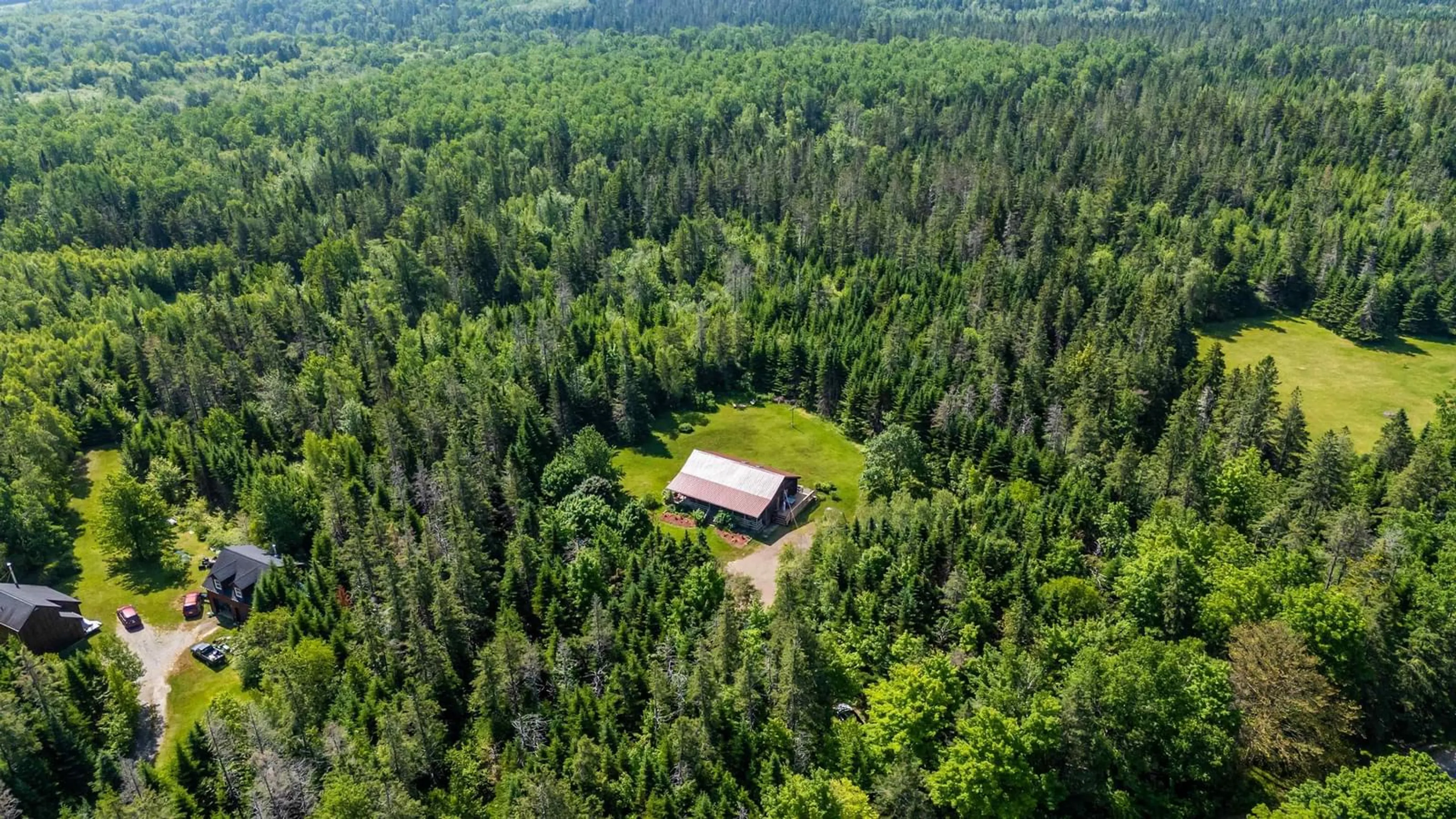 A pic from outside/outdoor area/front of a property/back of a property/a pic from drone, forest/trees view for 758 Newtonville Rd, Forest Hills Nova Scotia B4P 2R1