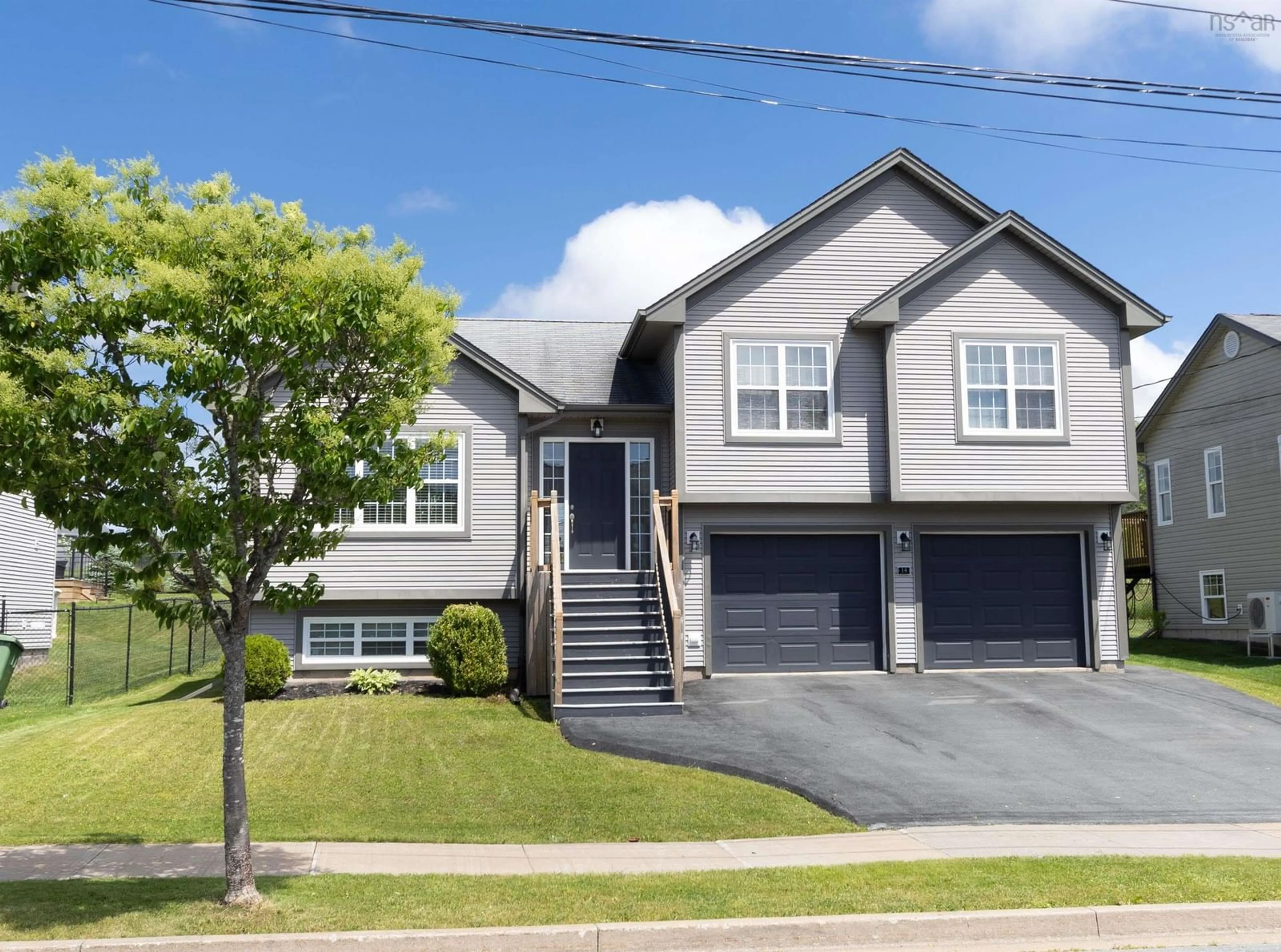 Home with vinyl exterior material, street for 14 Iron Crt, Sackville Nova Scotia B4E 0B9