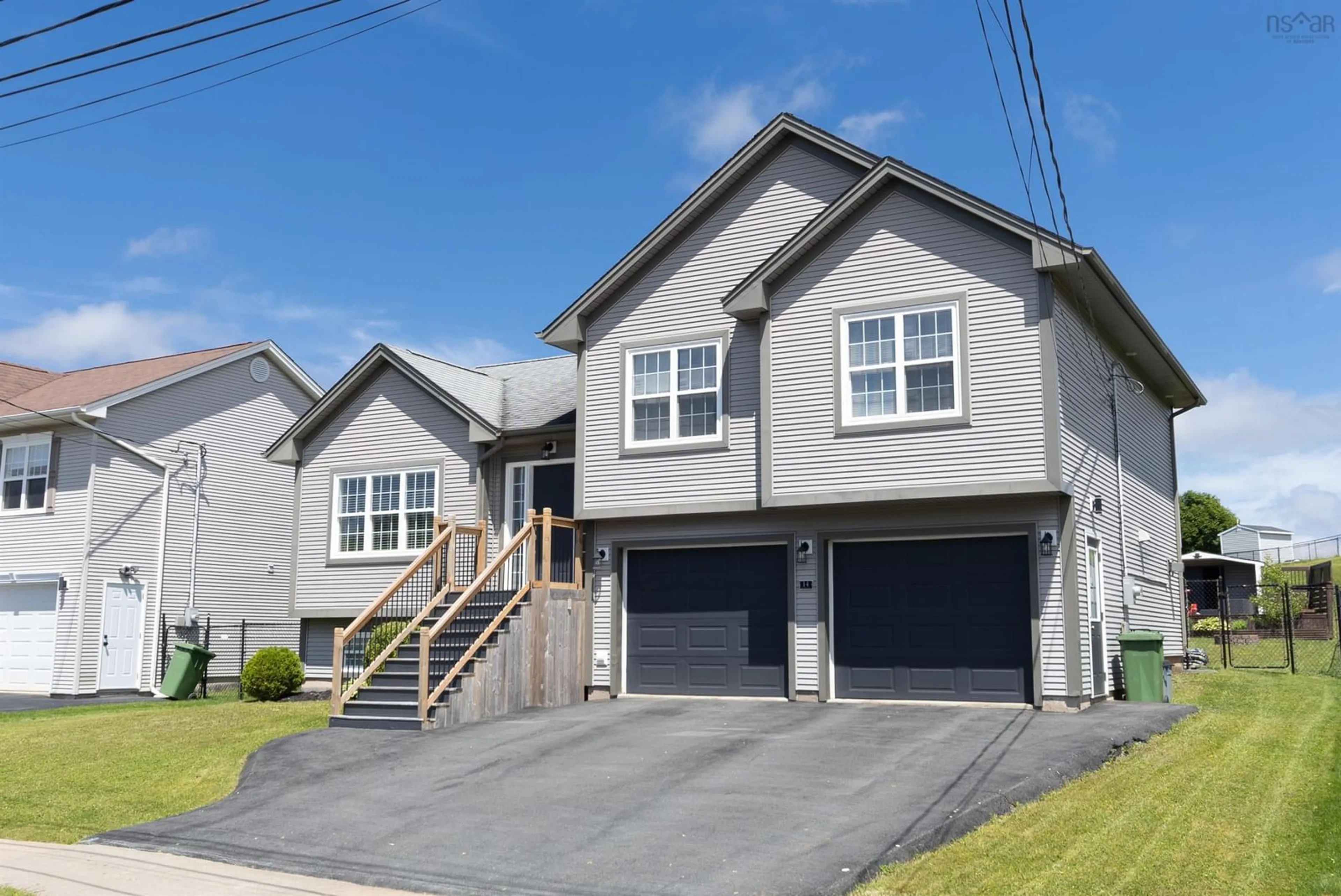 Home with vinyl exterior material, street for 14 Iron Crt, Sackville Nova Scotia B4E 0B9