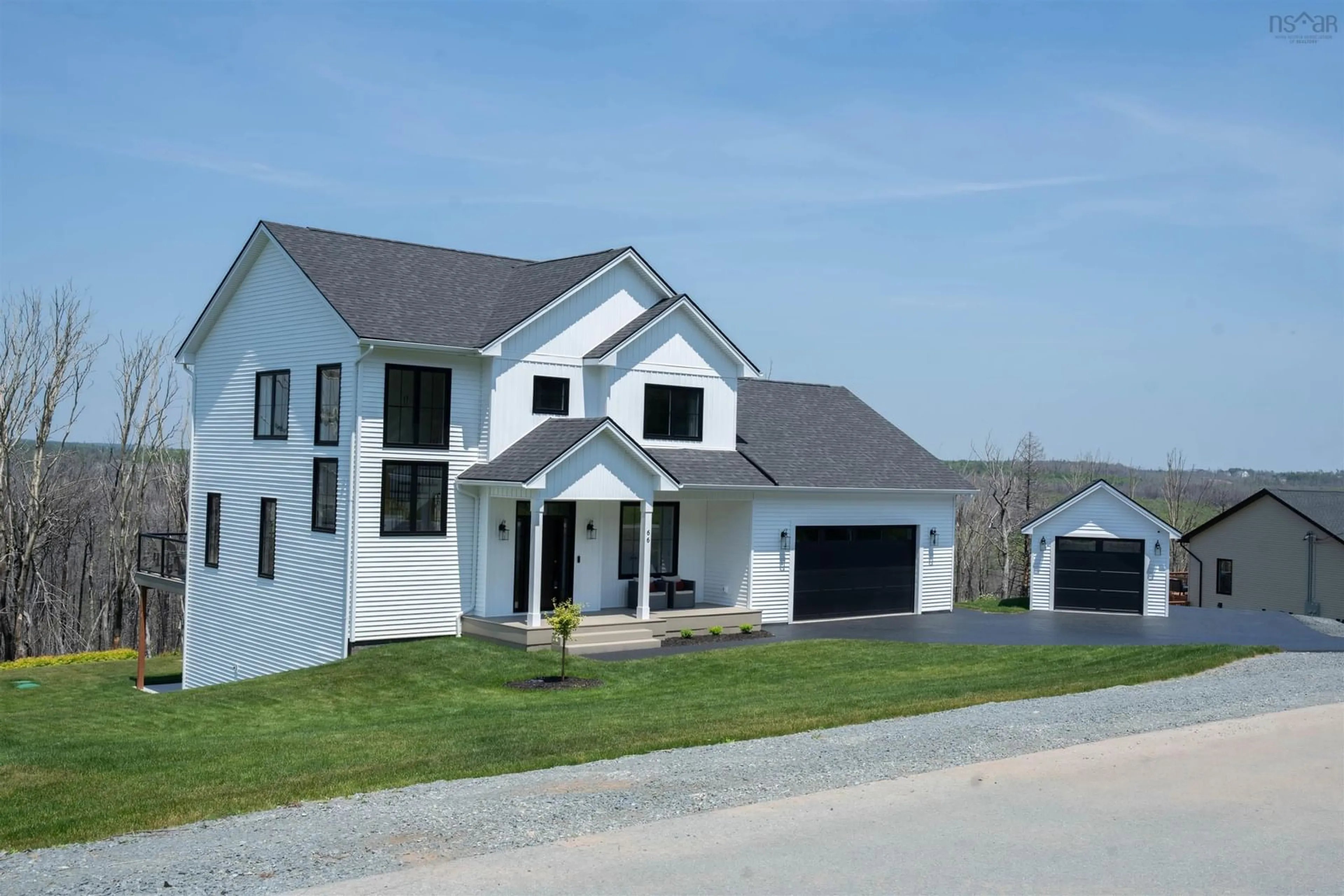 Home with vinyl exterior material, street for 66 Shelby Dr, Hammonds Plains Nova Scotia B3Z 1M6