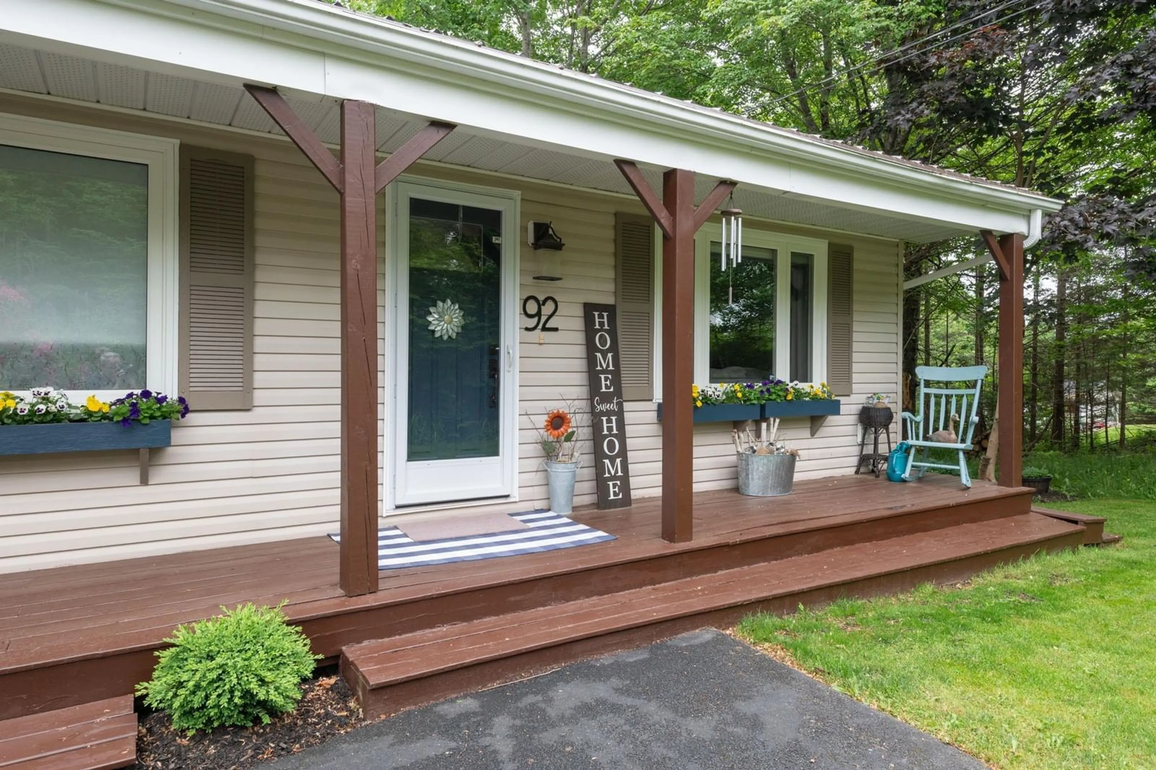 Home with vinyl exterior material, street for 92 Orchard Dr, Middle Sackville Nova Scotia B4E 3B3