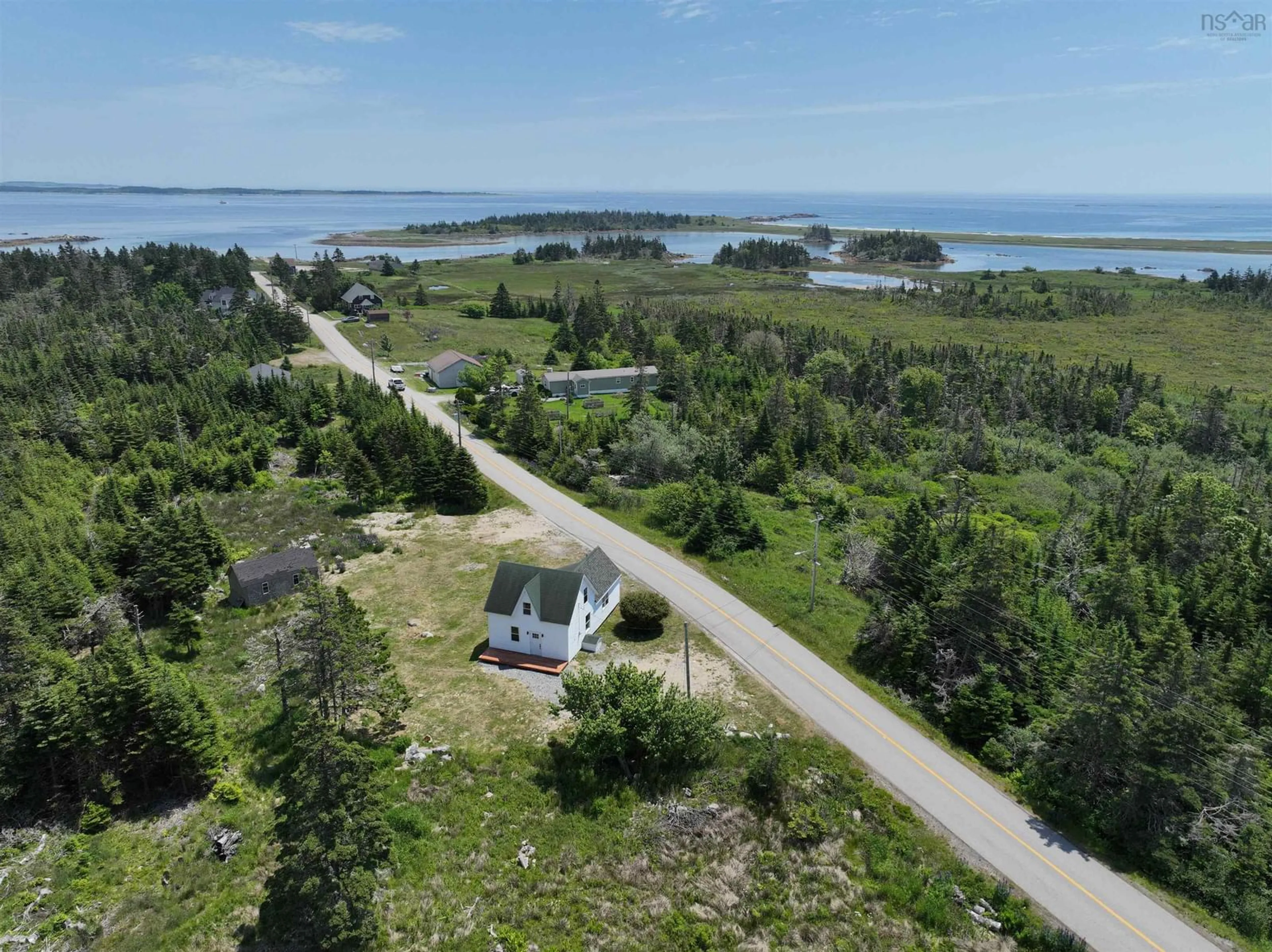 A pic from outside/outdoor area/front of a property/back of a property/a pic from drone, water/lake/river/ocean view for 17 Smithsville Wharf Rd, Smithsville Nova Scotia B0W 1E0