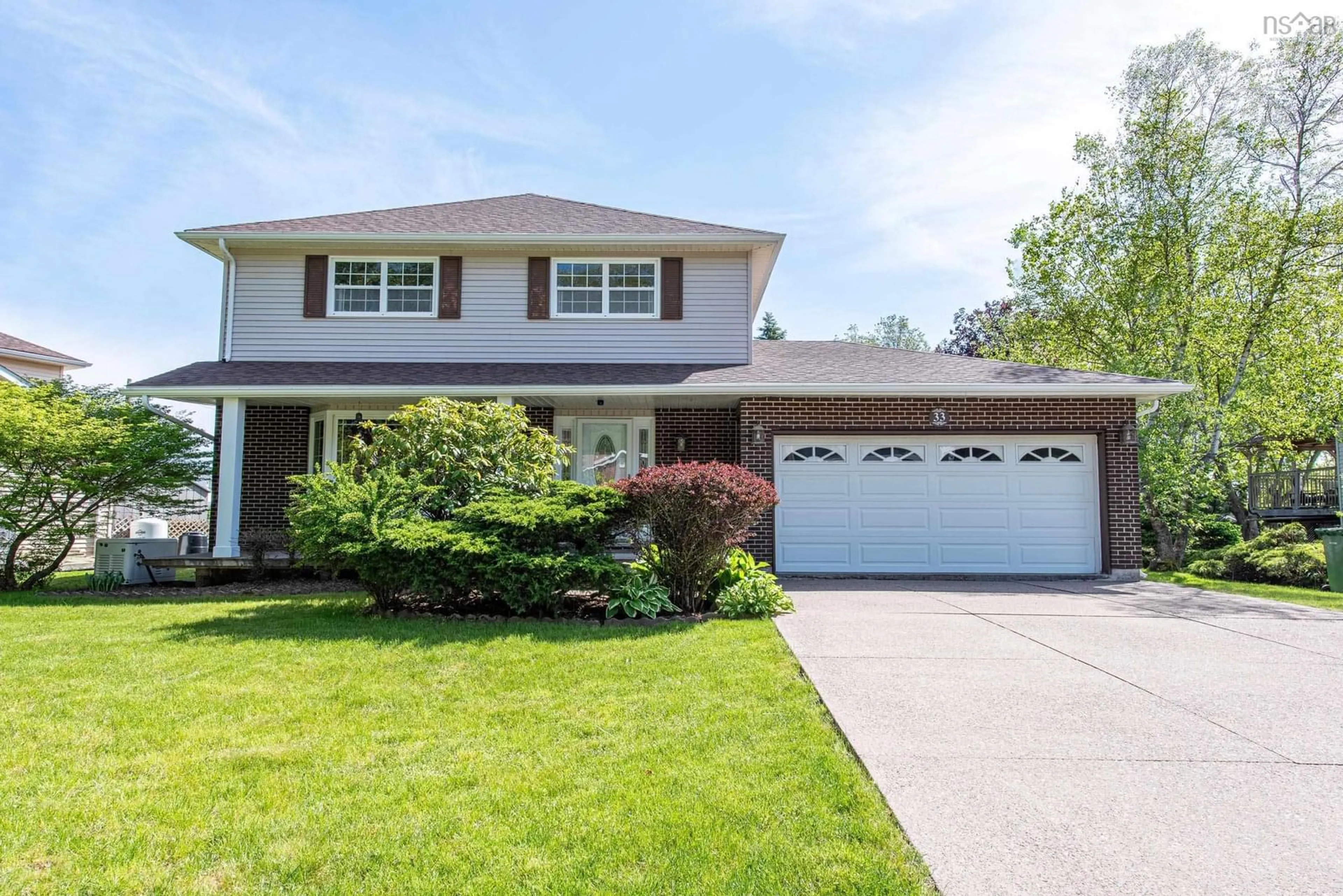 Home with vinyl exterior material, street for 33 P Thomas Dr, Dartmouth Nova Scotia B2W 6A1