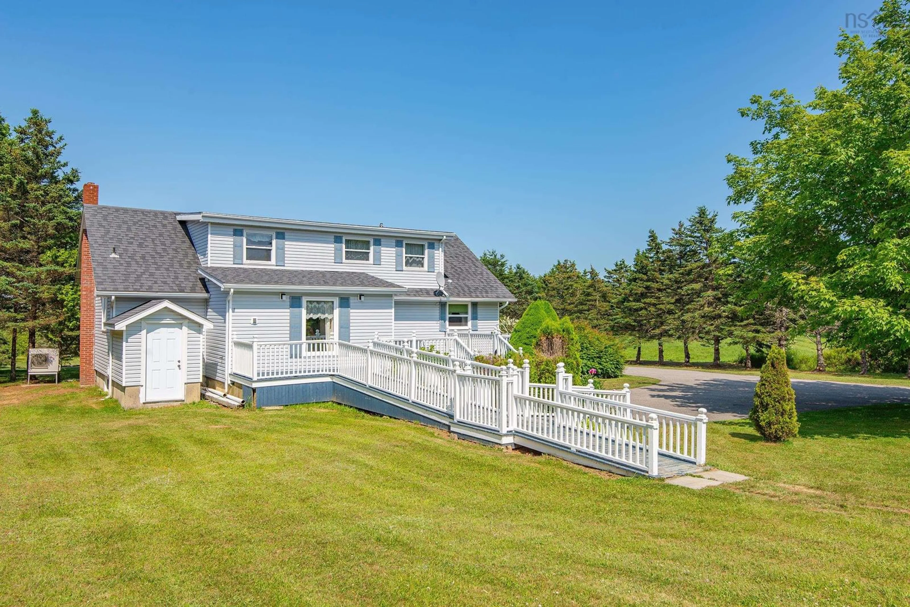 A pic from outside/outdoor area/front of a property/back of a property/a pic from drone, water/lake/river/ocean view for 194 Peter Dugas Rd, Meteghan Nova Scotia B0W 2J0