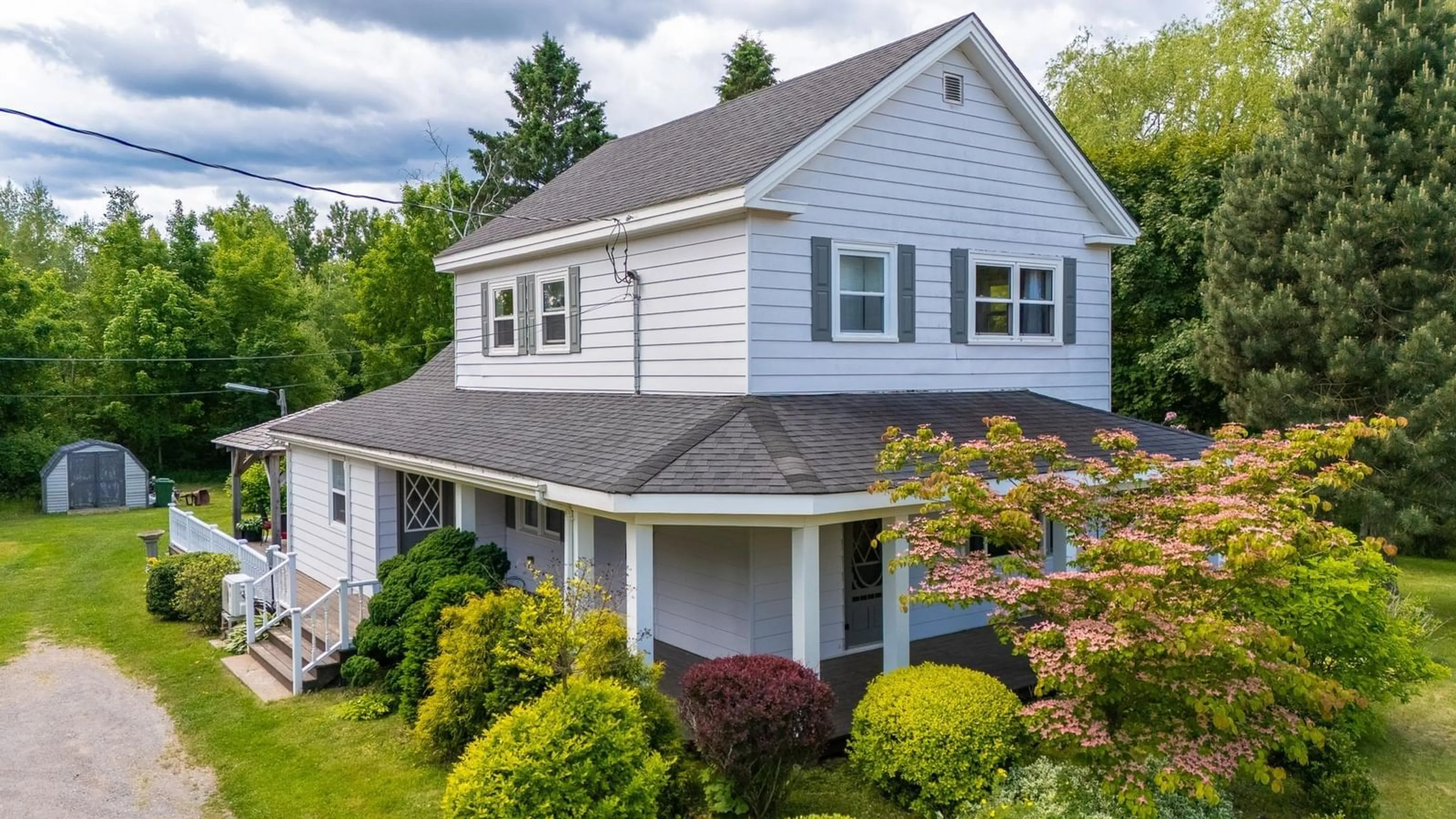 Home with vinyl exterior material, street for 10126 221 Hwy, Habitant Nova Scotia B0P 1H0