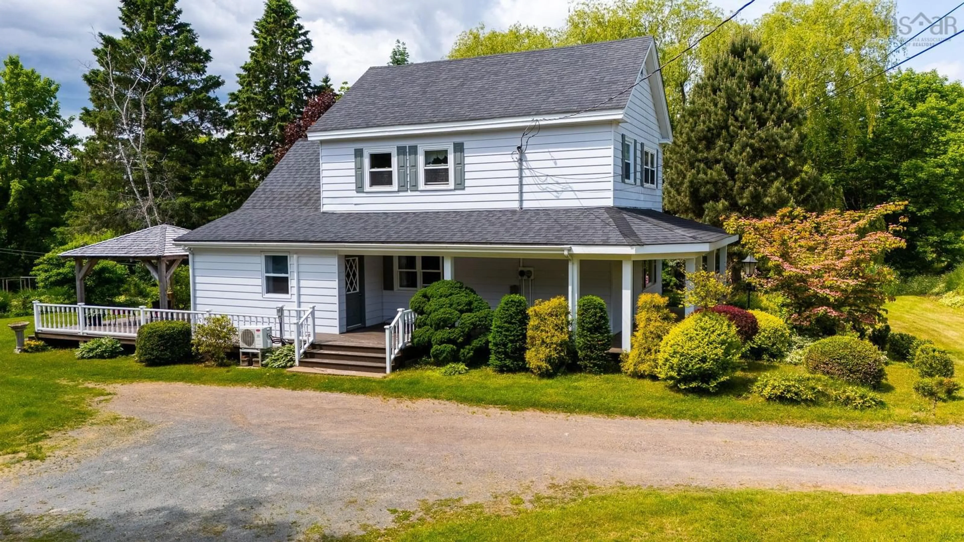 A pic from outside/outdoor area/front of a property/back of a property/a pic from drone, street for 10126 221 Hwy, Habitant Nova Scotia B0P 1H0