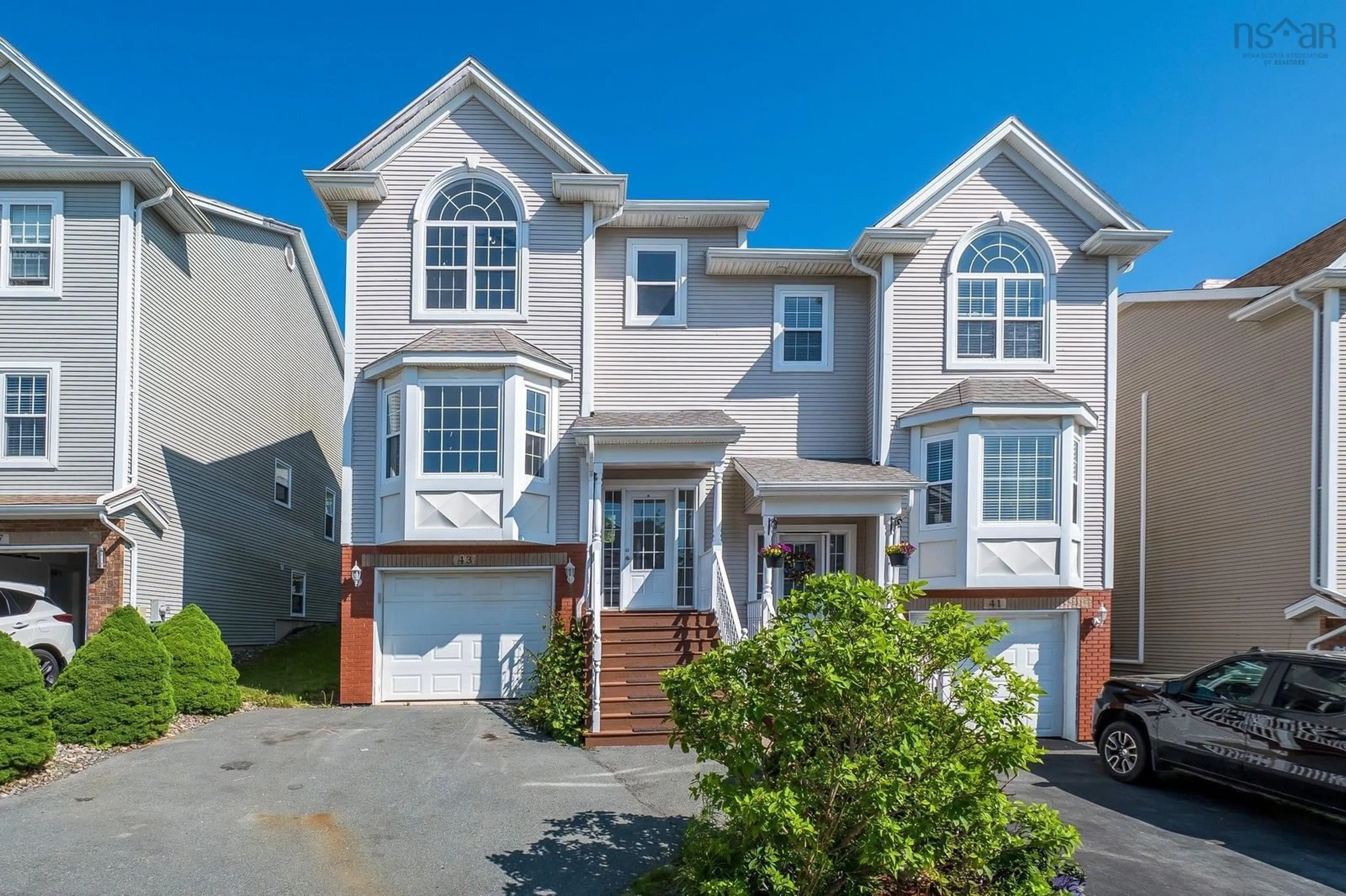 Home with vinyl exterior material, street for 43 Outrigger Cres, Halifax Nova Scotia B3M 4V9