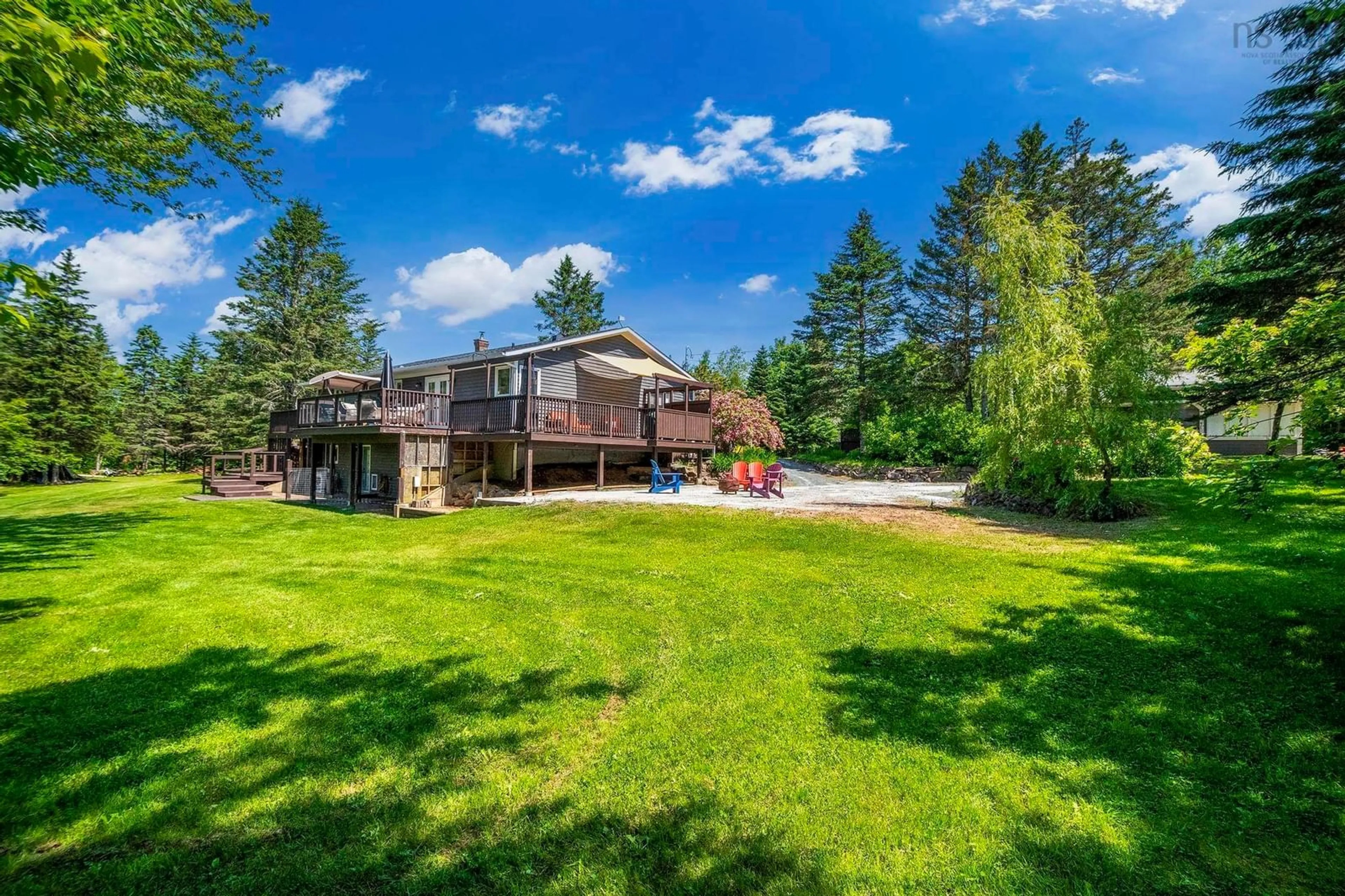 A pic from outside/outdoor area/front of a property/back of a property/a pic from drone, water/lake/river/ocean view for 4323 Black Rock Rd, Black Rock Nova Scotia B0P 1V0