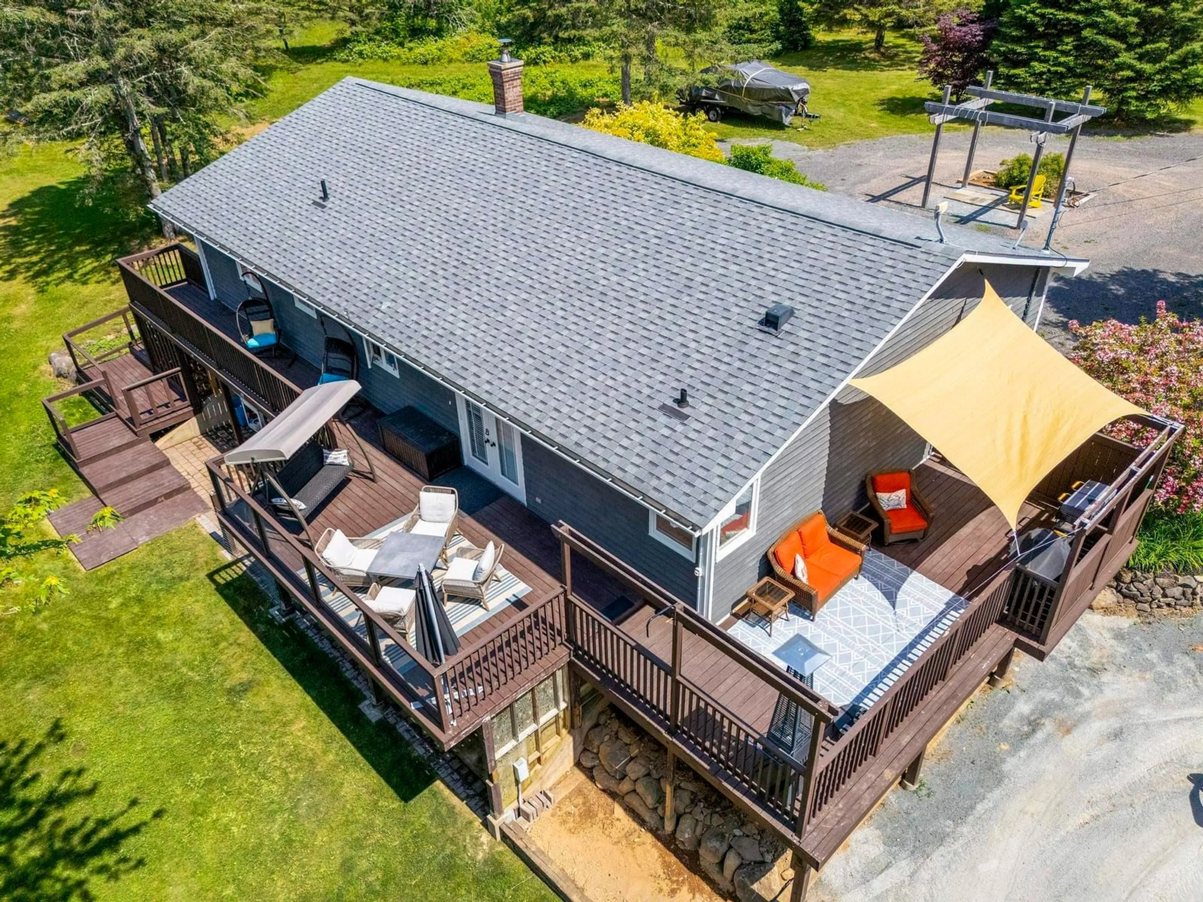A pic from outside/outdoor area/front of a property/back of a property/a pic from drone, unknown for 4323 Black Rock Rd, Black Rock Nova Scotia B0P 1V0