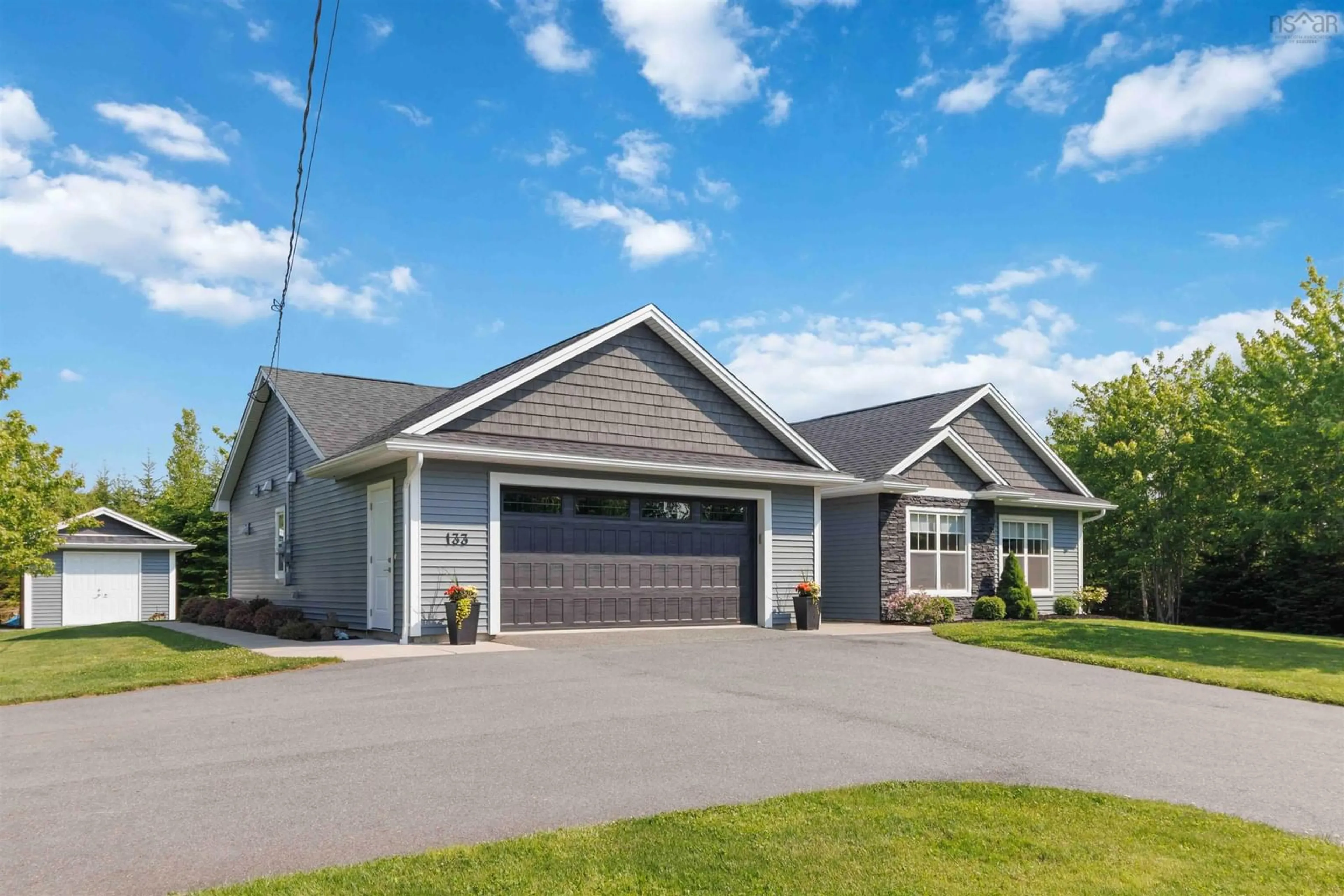Home with vinyl exterior material, street for 133 Sugarwood, Porters Lake Nova Scotia B3E 0A9