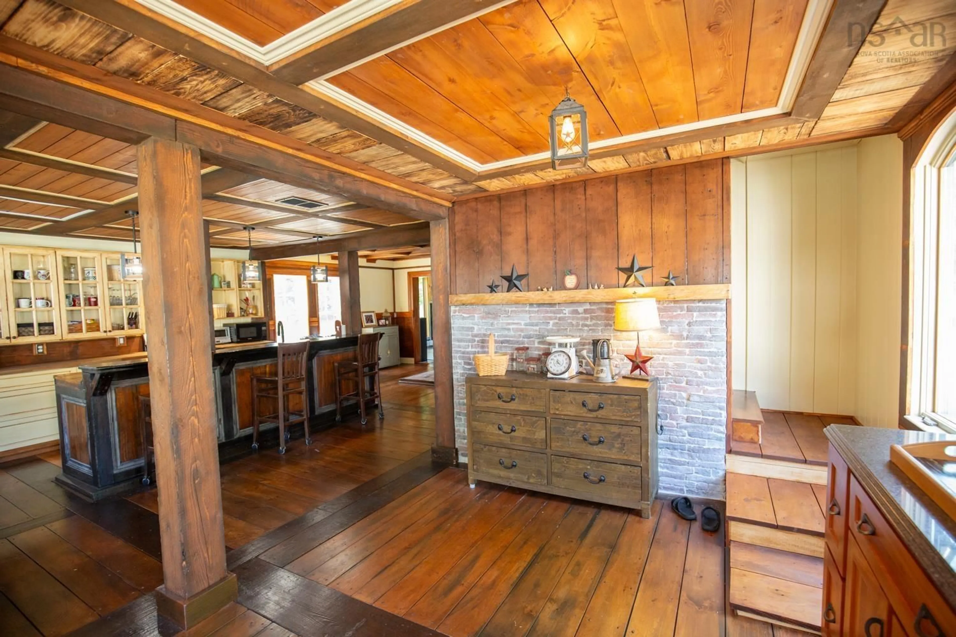 Rustic kitchen, wood/laminate floor for 121 Smith Ave, Truro Nova Scotia B2N 1C6