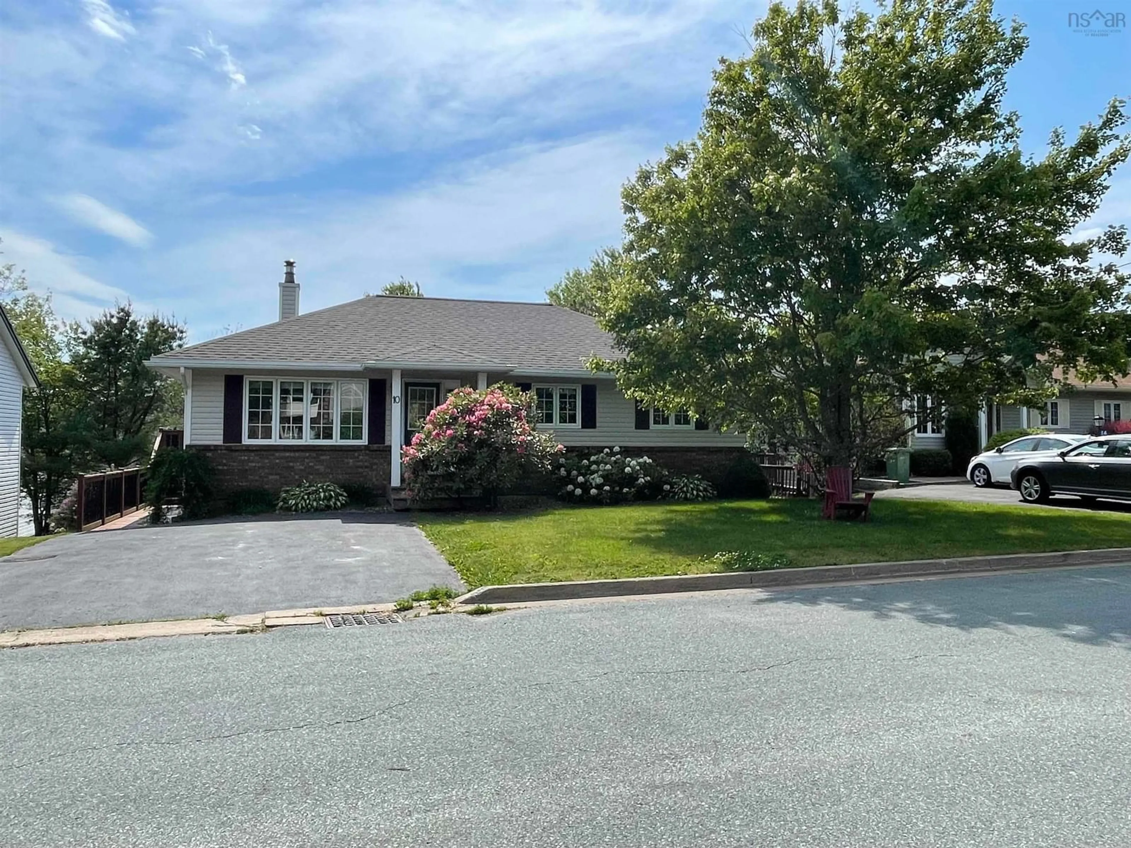 Home with vinyl exterior material, street for 10 Rowan Crt, Cole Harbour Nova Scotia B2V 2S5