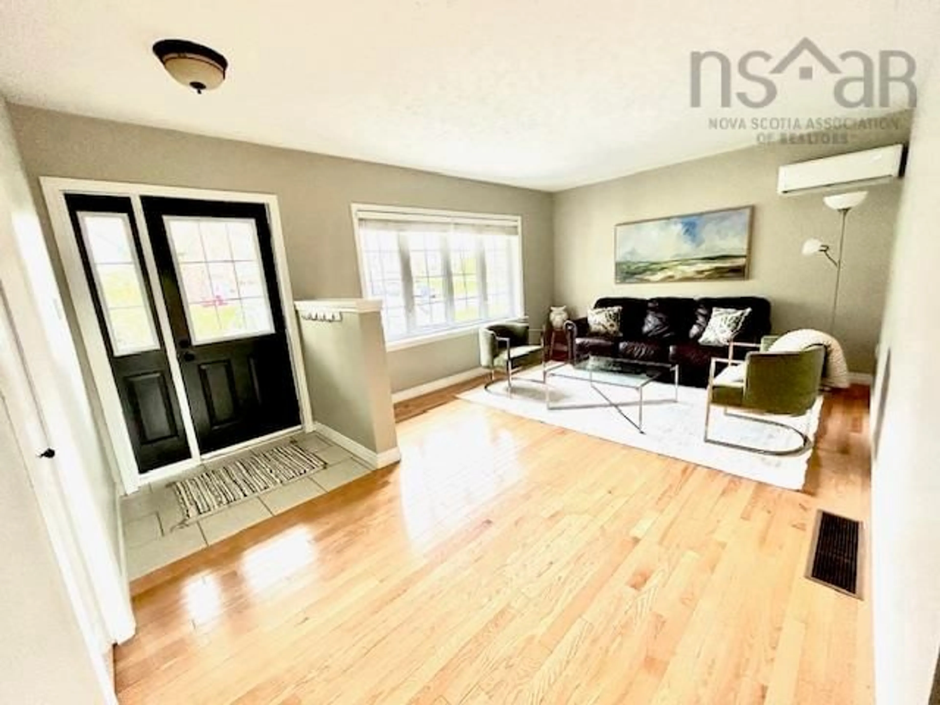 Living room with furniture, wood/laminate floor for 10 Rowan Crt, Cole Harbour Nova Scotia B2V 2S5