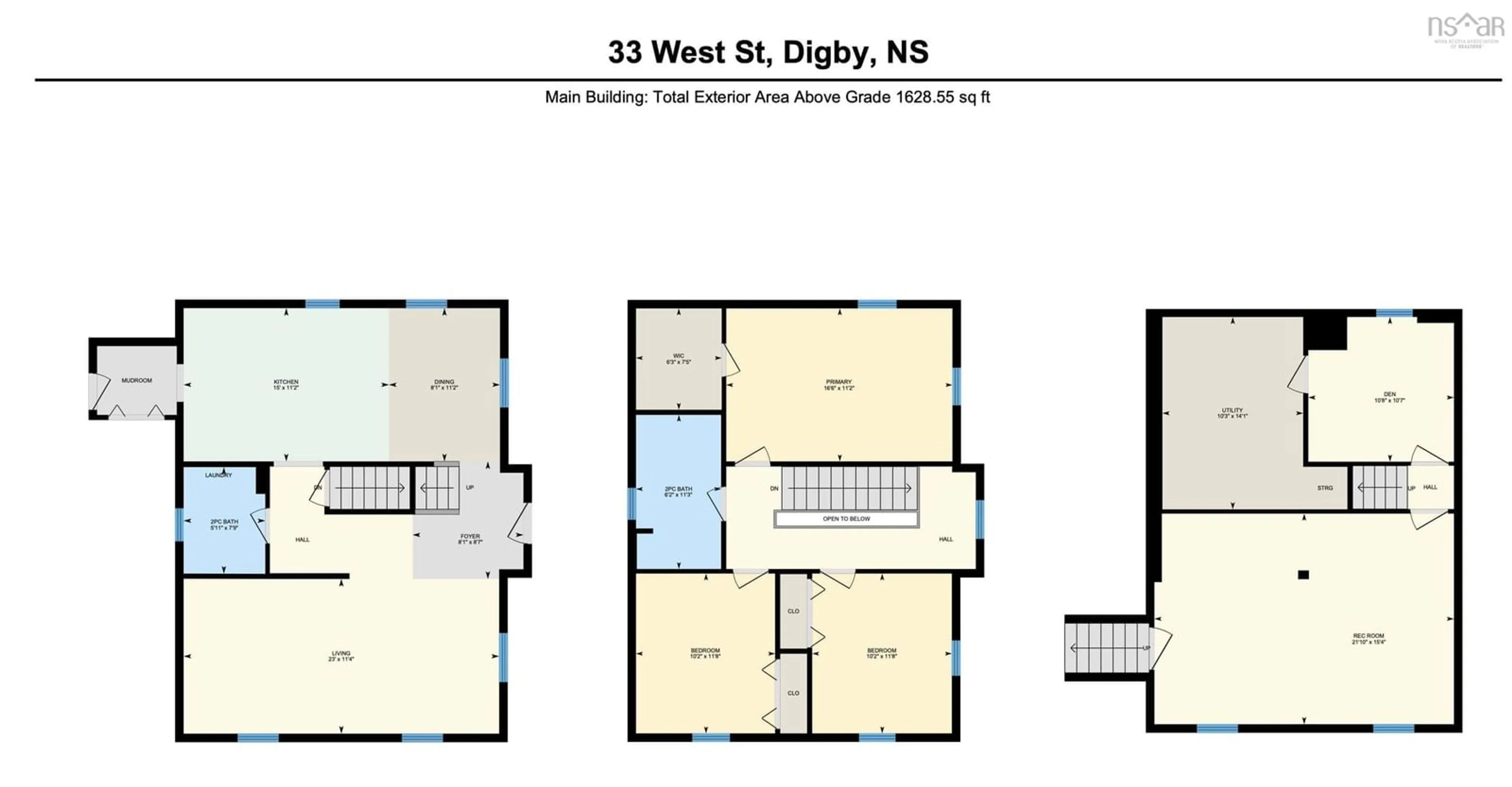 Floor plan for 33 West St, Digby Nova Scotia B0V 1A0