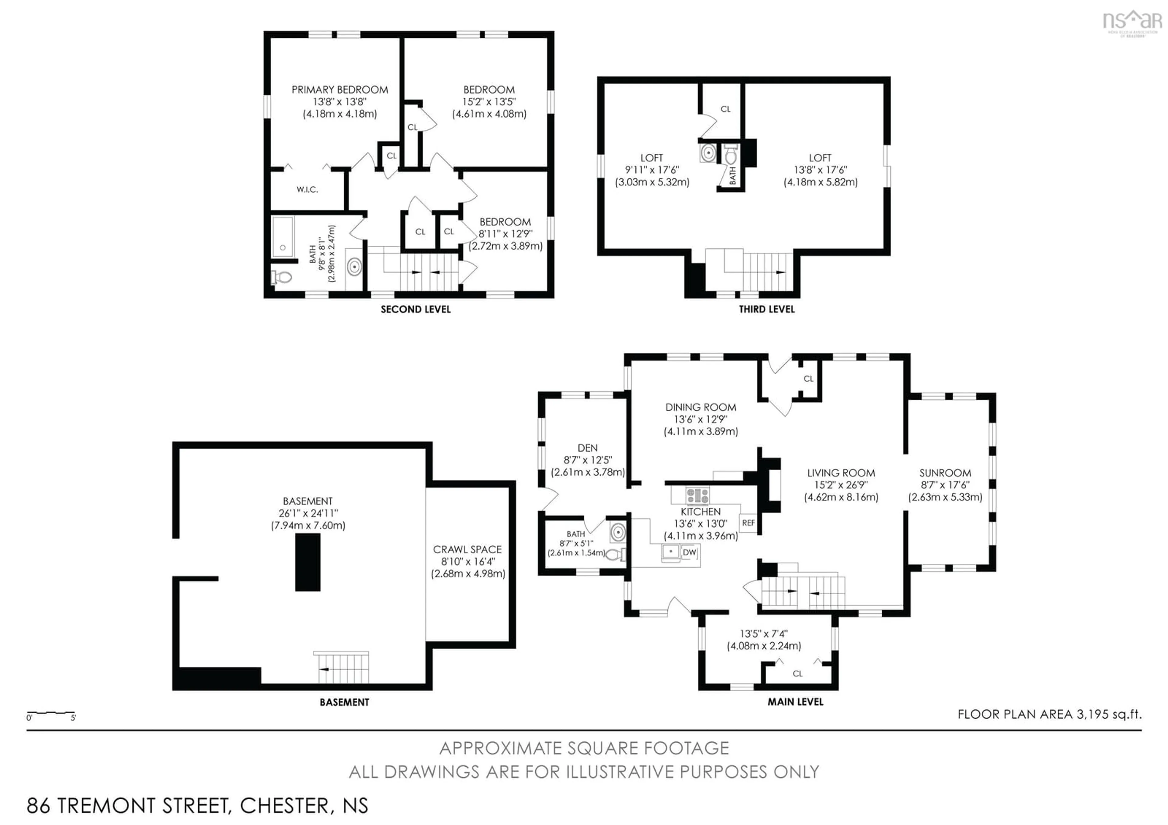 Floor plan for 86 Tremont St, Chester Nova Scotia B0J 1J0