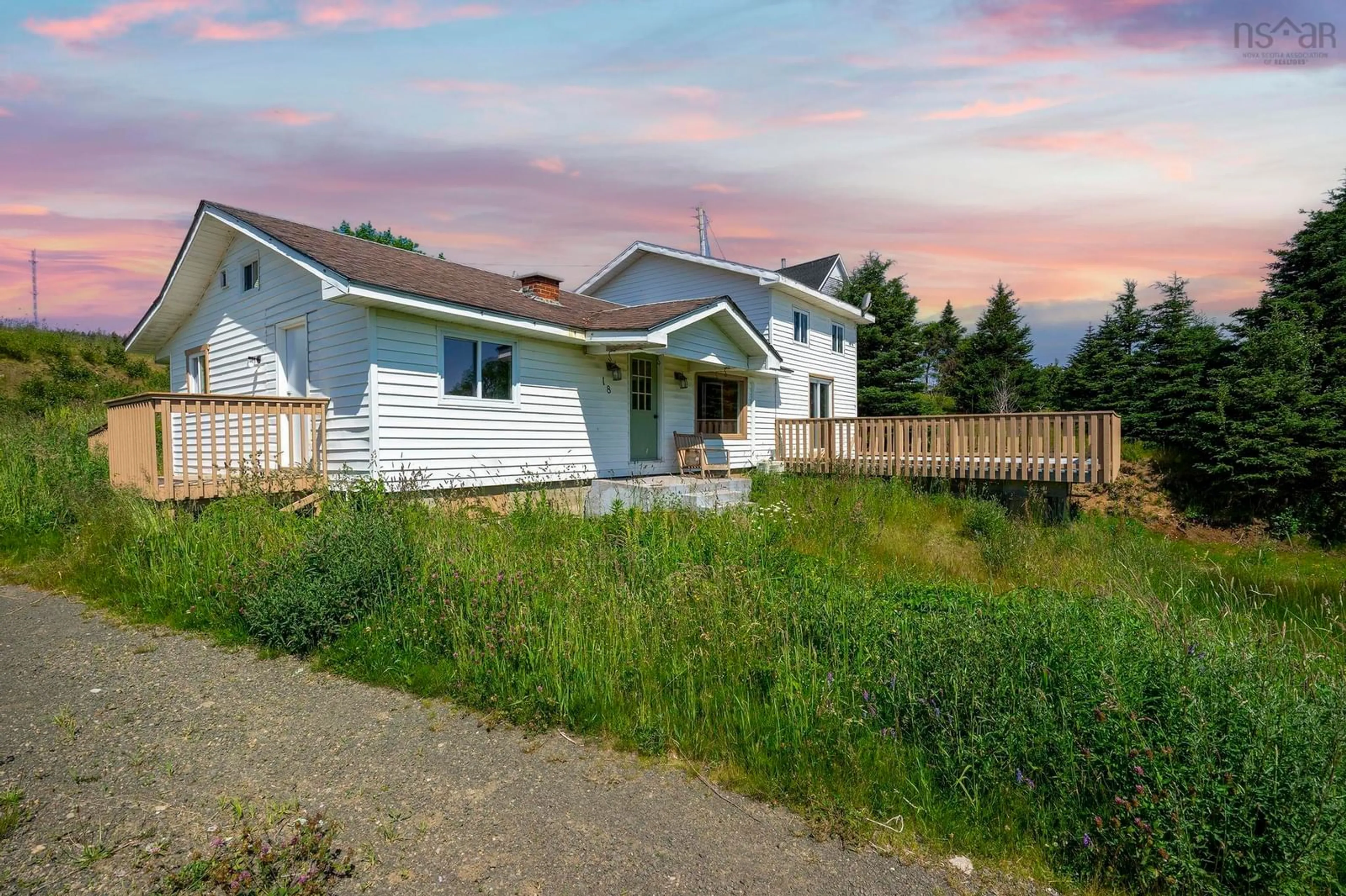 A pic from outside/outdoor area/front of a property/back of a property/a pic from drone, street for 18 Outhouse Lane, Digby County Nova Scotia B0V 1G0