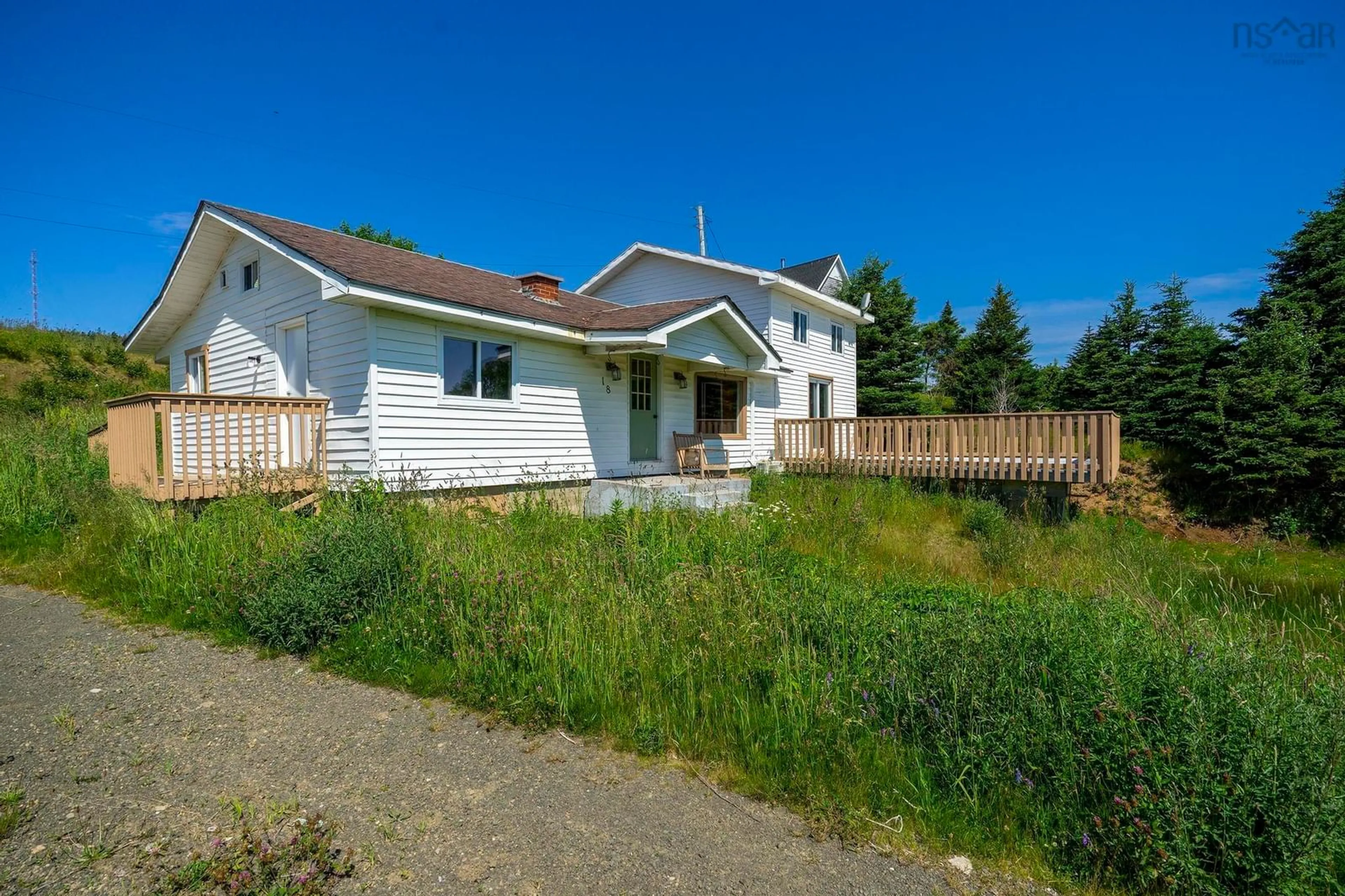A pic from outside/outdoor area/front of a property/back of a property/a pic from drone, street for 18 Outhouse Lane, Digby County Nova Scotia B0V 1G0