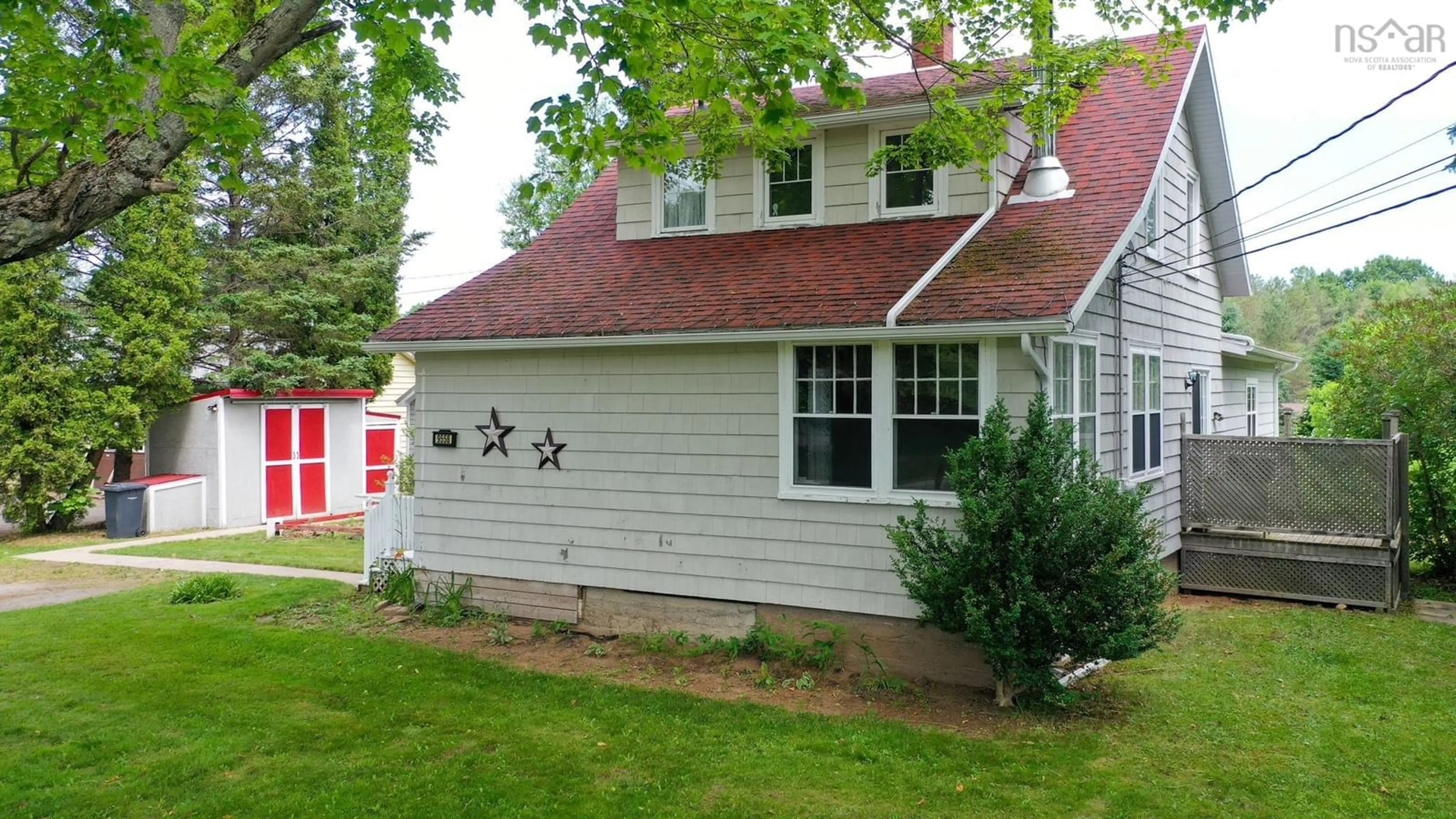 Home with vinyl exterior material, street for 9558 Highway 10, Nictaux Nova Scotia B0S 1P0