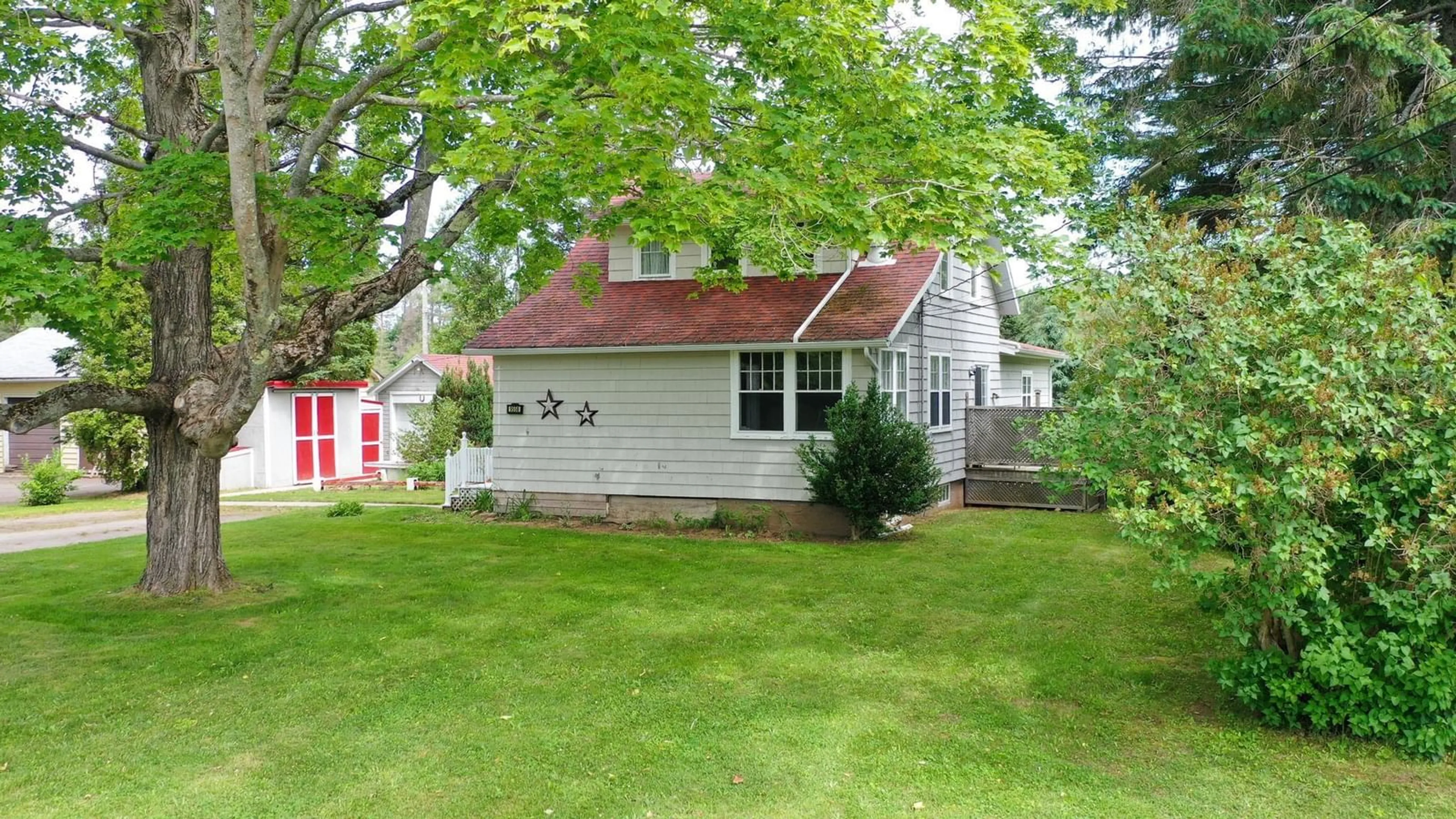 Home with vinyl exterior material, street for 9558 Highway 10, Nictaux Nova Scotia B0S 1P0