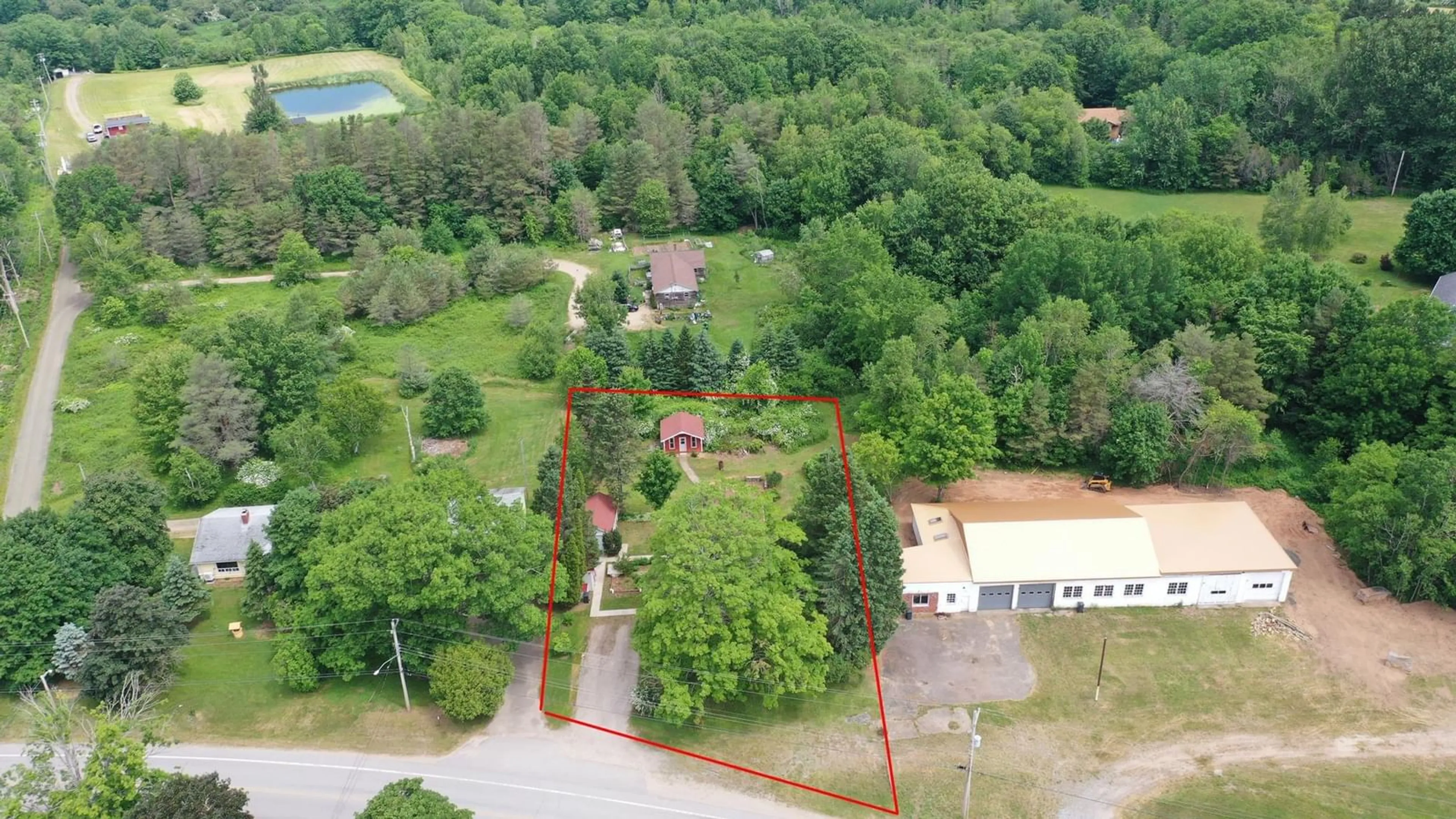 A pic from outside/outdoor area/front of a property/back of a property/a pic from drone, forest/trees view for 9558 Highway 10, Nictaux Nova Scotia B0S 1P0