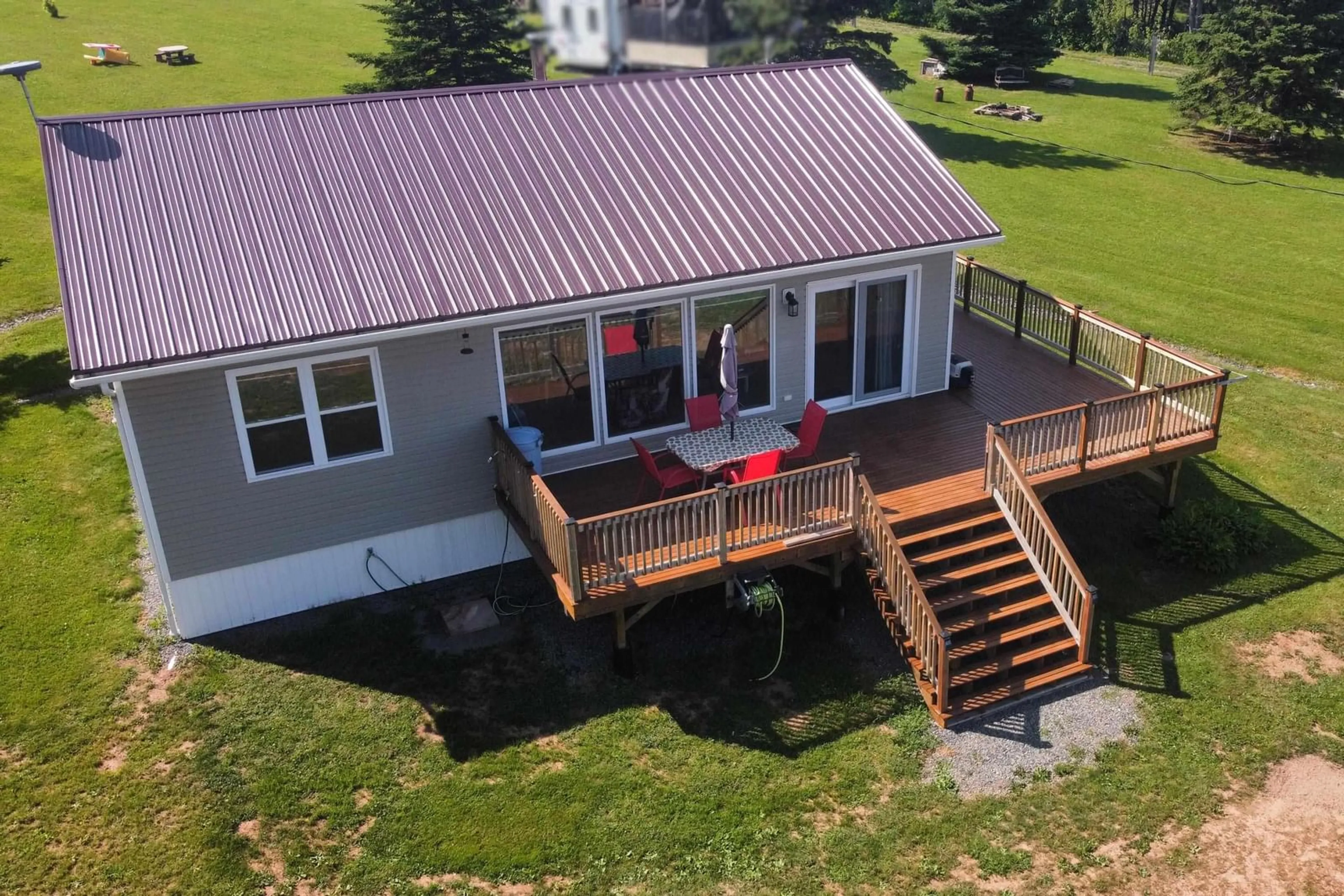 A pic from outside/outdoor area/front of a property/back of a property/a pic from drone, unknown for 376 Smith Point Rd, Fox Harbour Nova Scotia B0K 1Y0