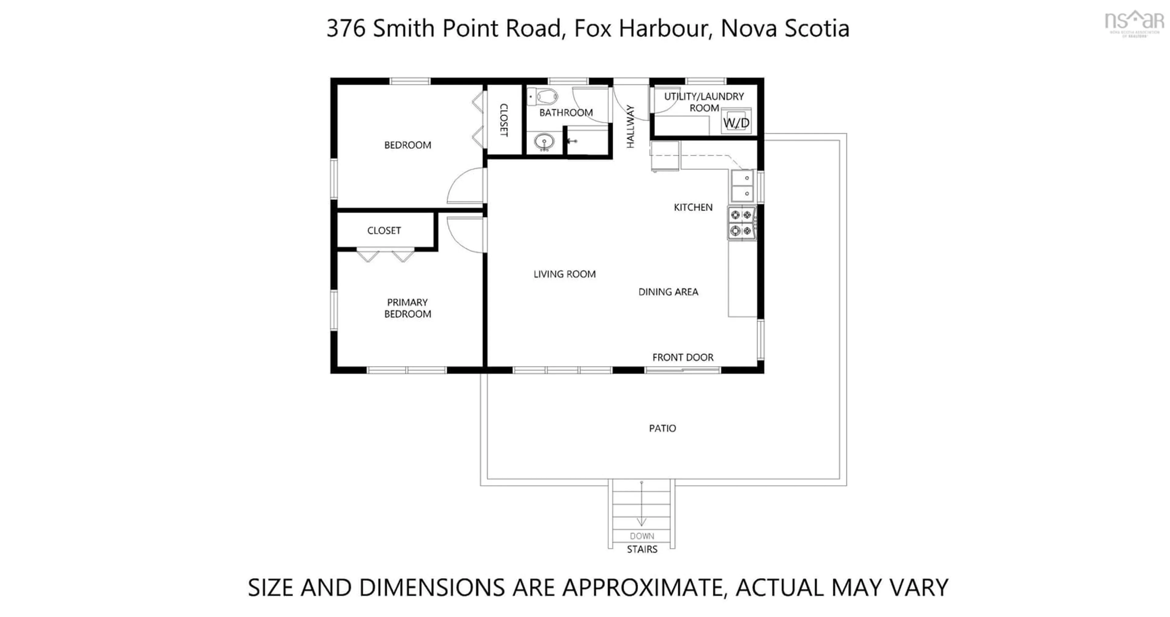 Floor plan for 376 Smith Point Rd, Fox Harbour Nova Scotia B0K 1Y0