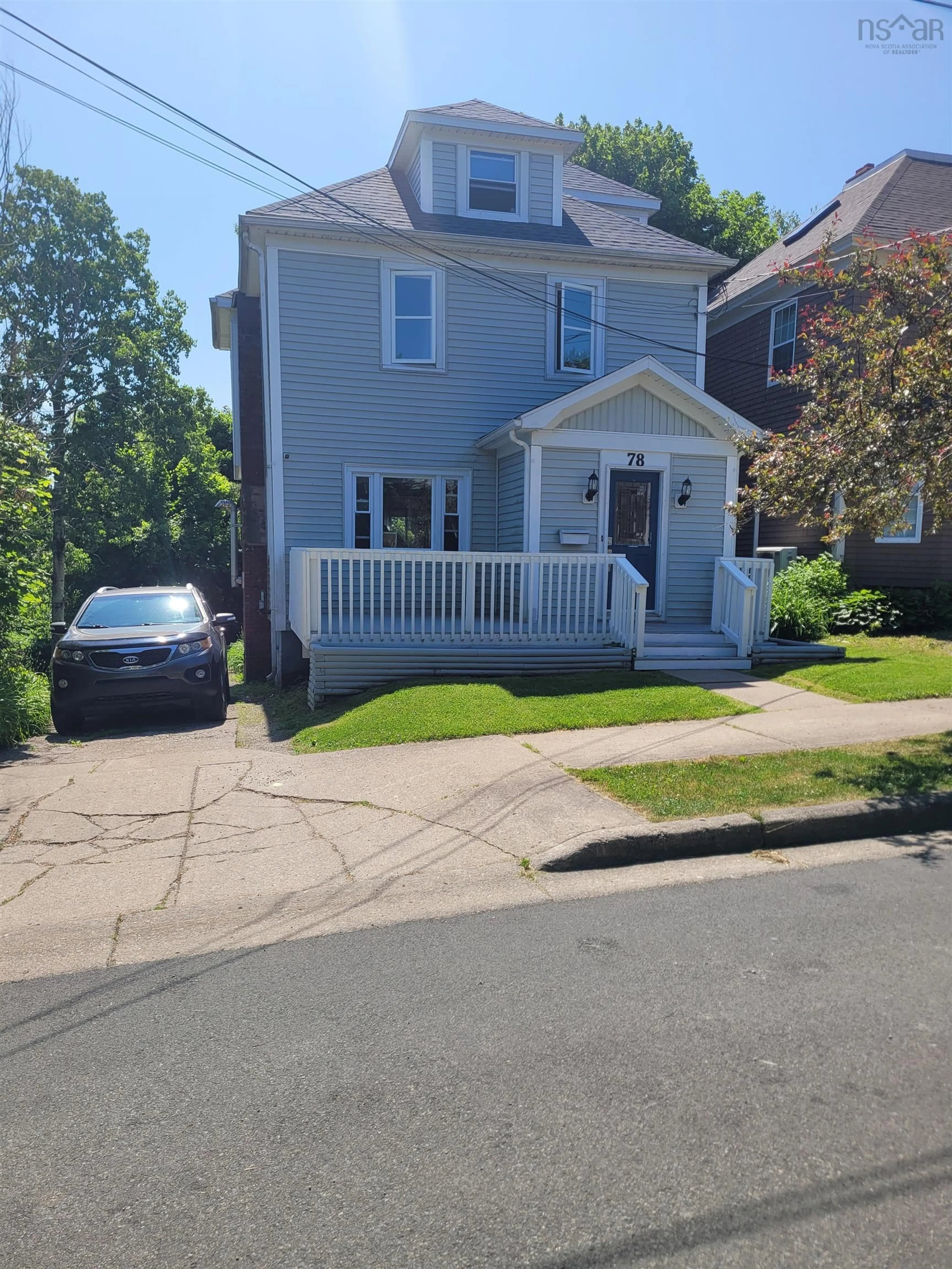 A pic from outside/outdoor area/front of a property/back of a property/a pic from drone, street for 78 Rigby Rd, Sydney Nova Scotia B1P 4T6
