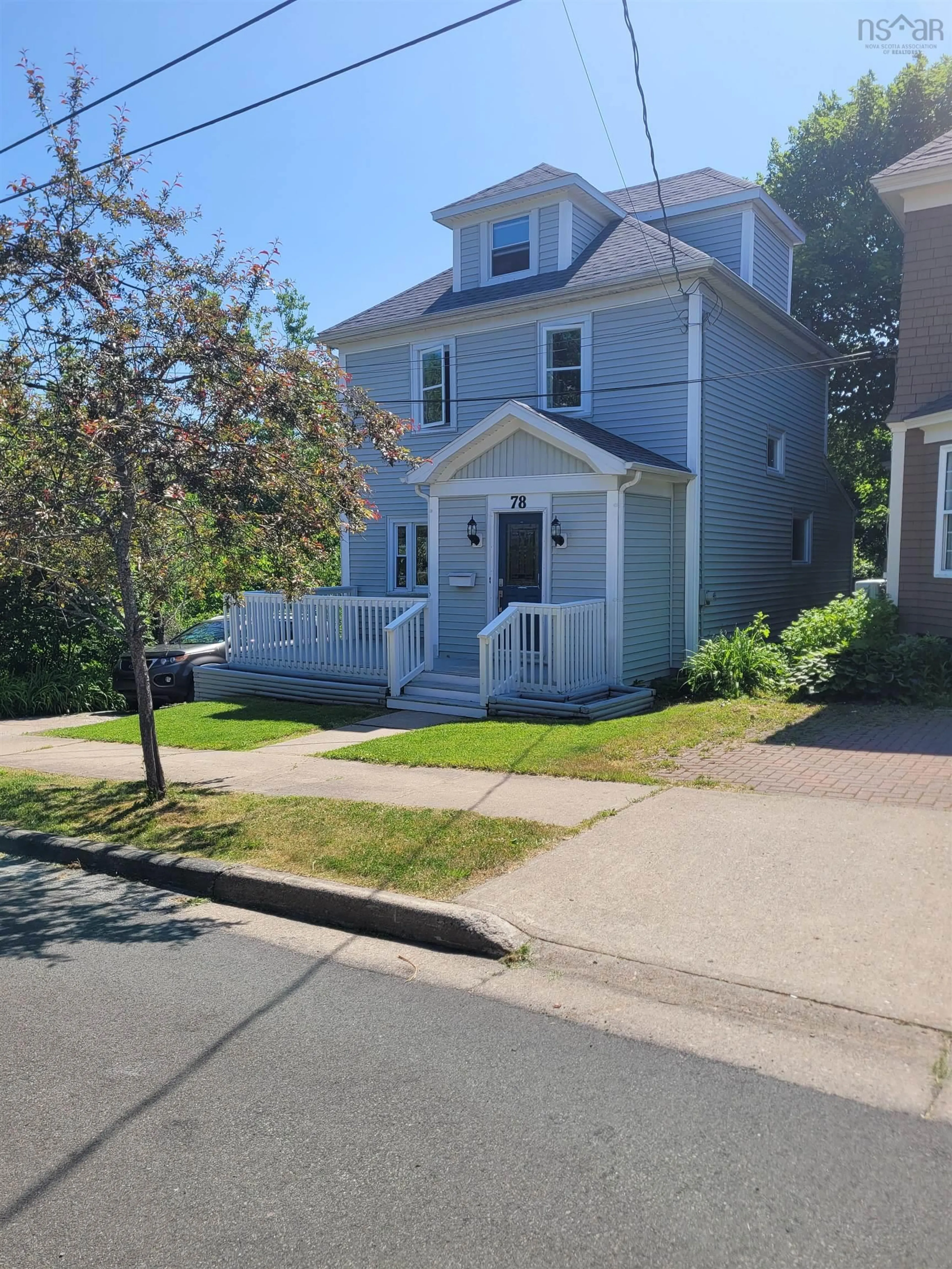 Home with vinyl exterior material, street for 78 Rigby Rd, Sydney Nova Scotia B1P 4T6