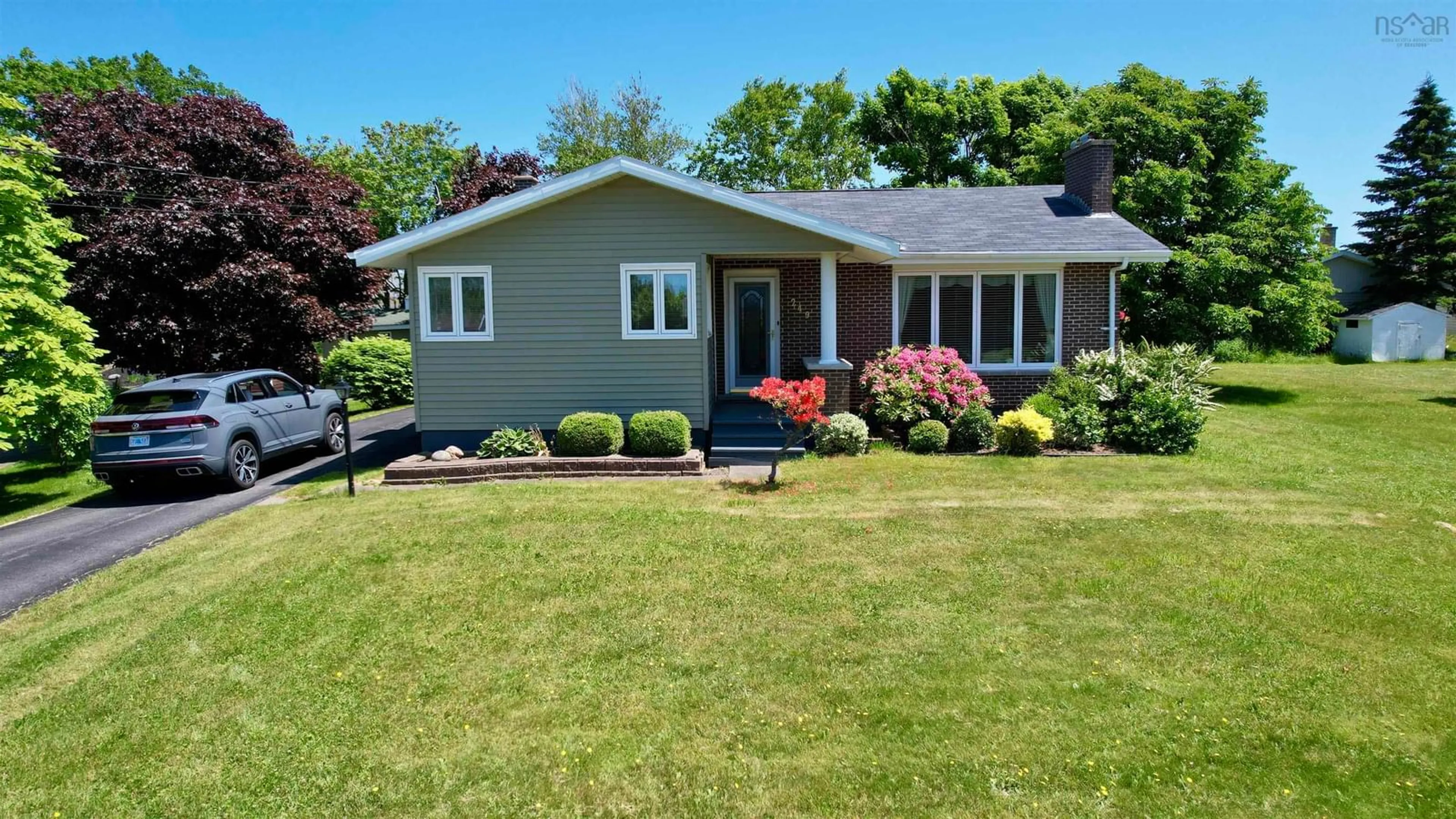 Home with vinyl exterior material, street for 249 Phalen Rd, Glace Bay Nova Scotia B1A 3B5