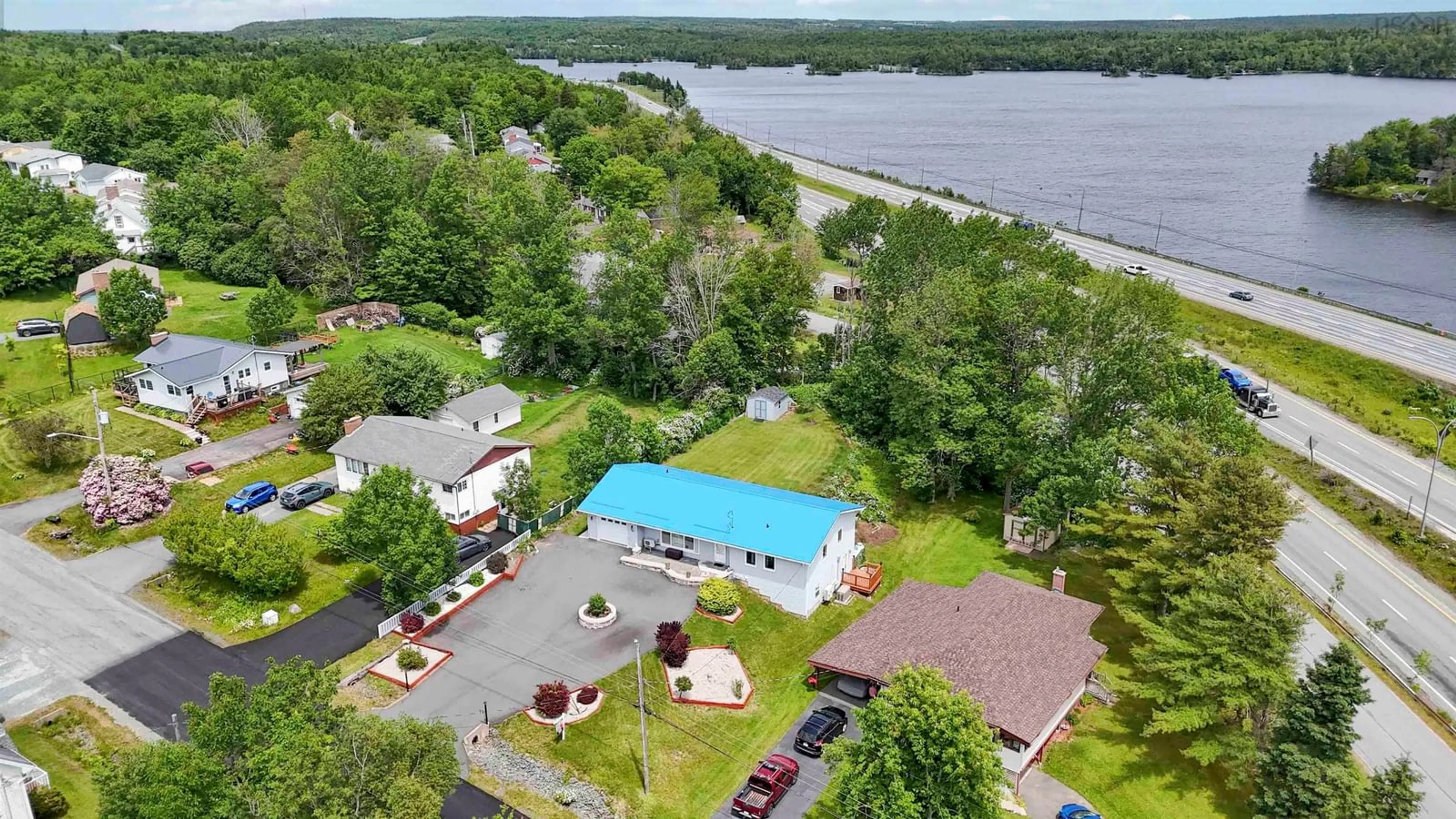A pic from outside/outdoor area/front of a property/back of a property/a pic from drone, water/lake/river/ocean view for 11 Oakes Rd, Fall River Nova Scotia B2T 1J5