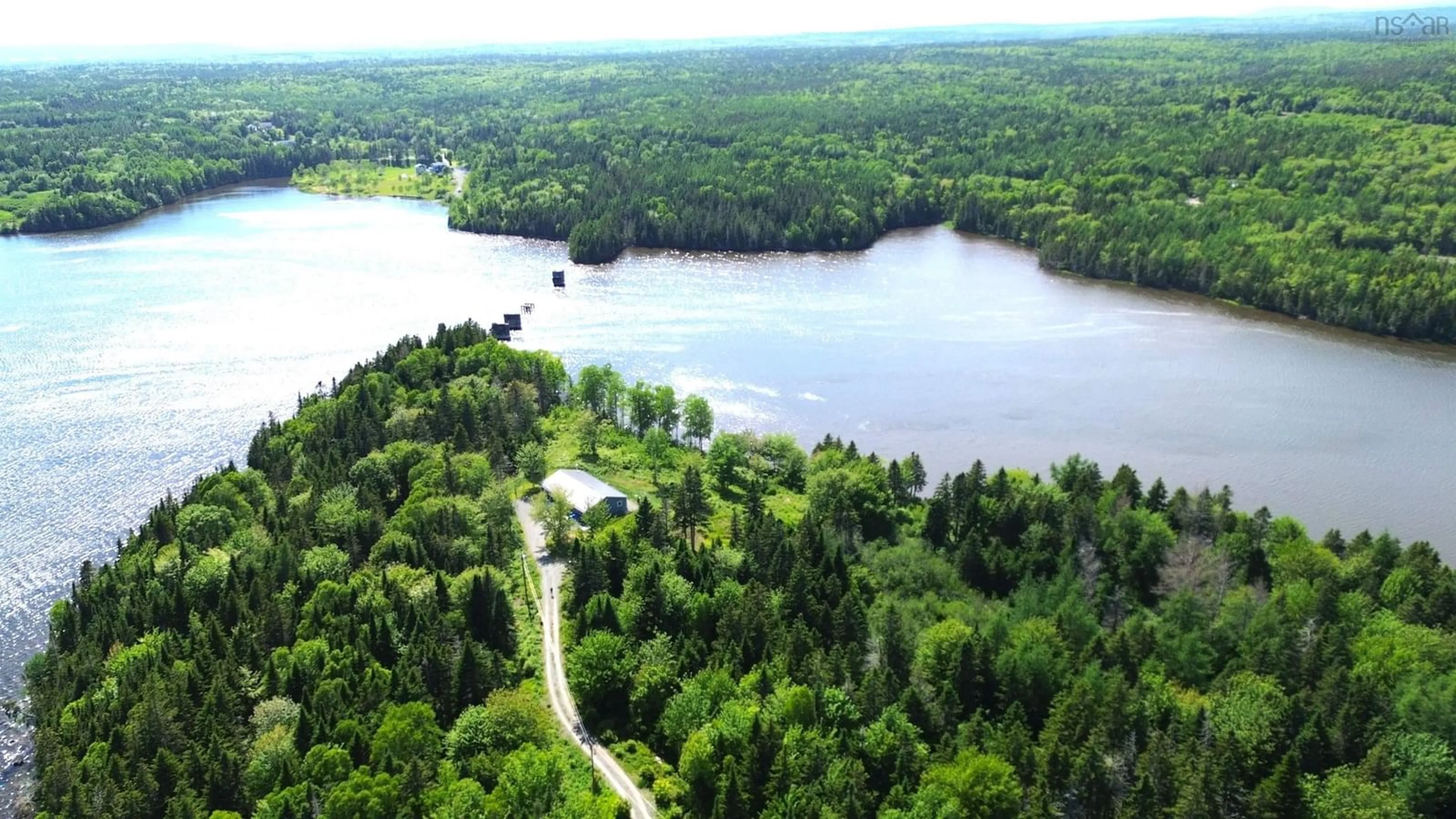 A pic from outside/outdoor area/front of a property/back of a property/a pic from drone, water/lake/river/ocean view for 224 Stephen Augustine Dr, Evanston Nova Scotia B0E 1J0