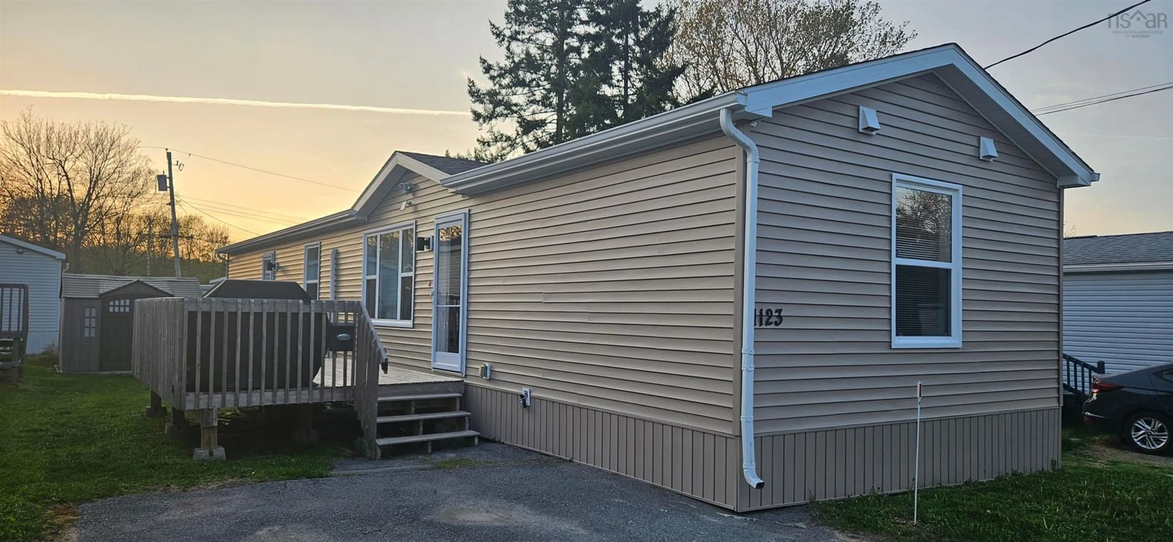 Home with vinyl exterior material, street for 1123 Susan Dr, Beaver Bank Nova Scotia B4E 1P2