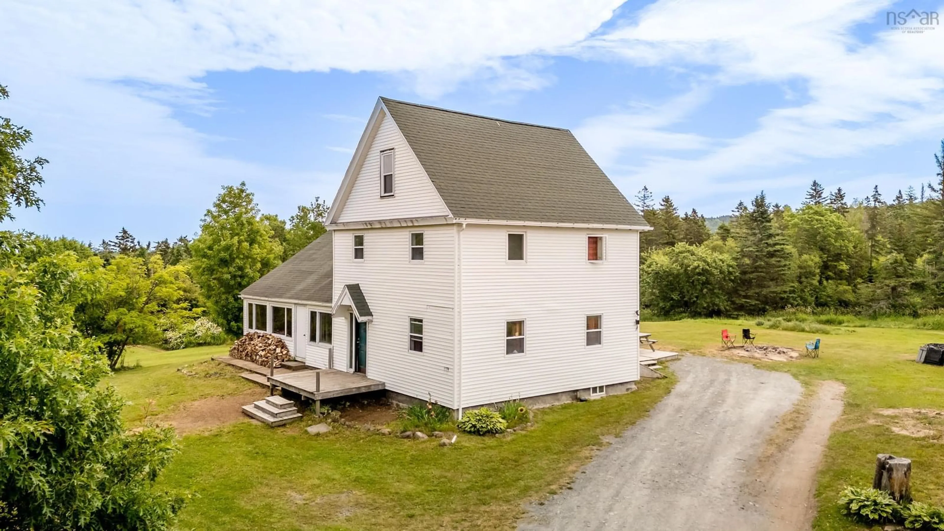 A pic from outside/outdoor area/front of a property/back of a property/a pic from drone, building for 3278 Highway 1, Upper Clements Nova Scotia B0S 1A0