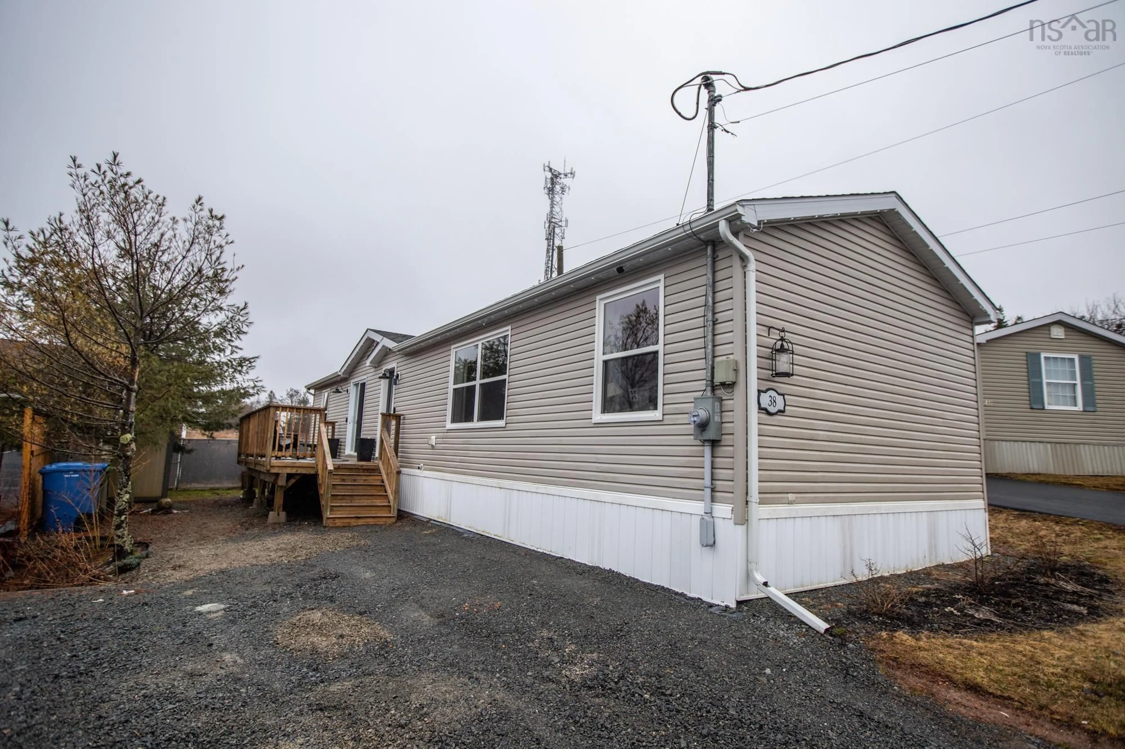 Home with vinyl exterior material, street for 38 Ashcroft Ave, Harrietsfield Nova Scotia B3V 1A5