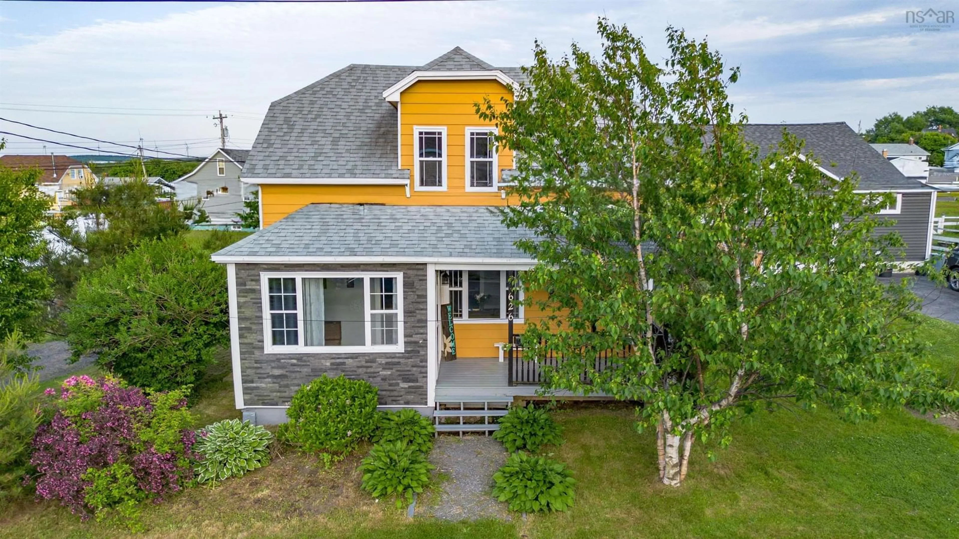 A pic from outside/outdoor area/front of a property/back of a property/a pic from drone, street for 626 St. Joseph St, New Waterford Nova Scotia B1H 4G8