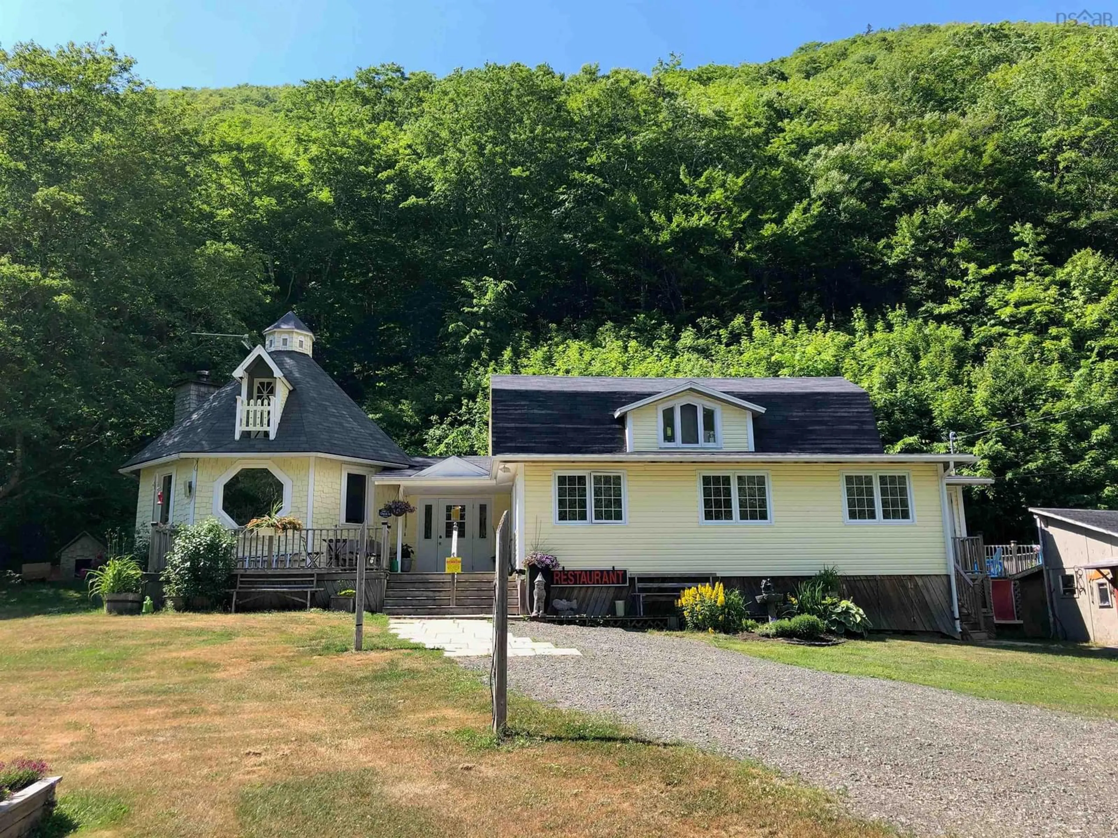 A pic from outside/outdoor area/front of a property/back of a property/a pic from drone, unknown for 3719 West Big Intervale Rd, Margaree Valley Nova Scotia B0E 2C0