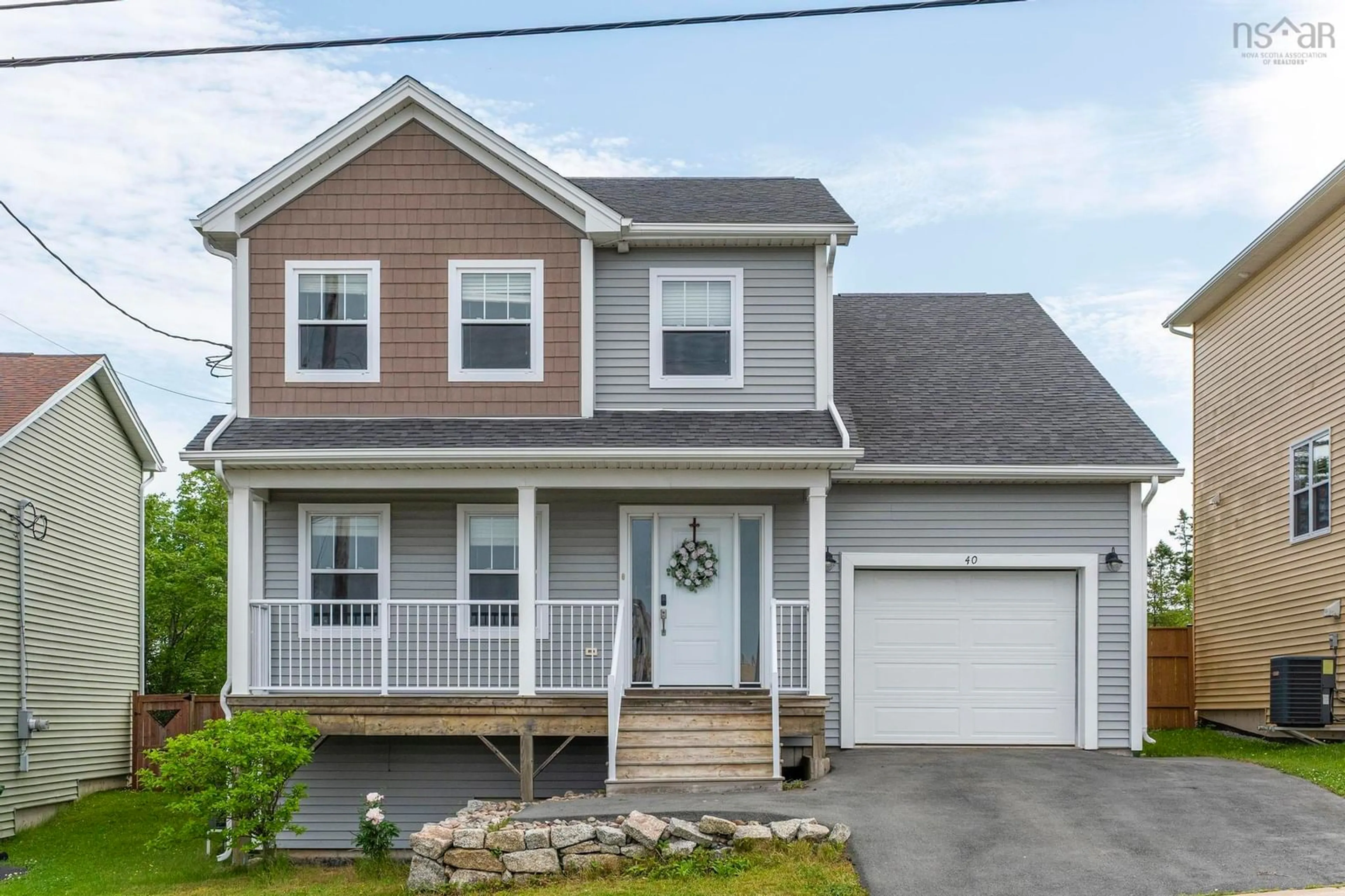 Home with vinyl exterior material, street for 40 Alabaster Way, Halifax Nova Scotia B3P 0E6