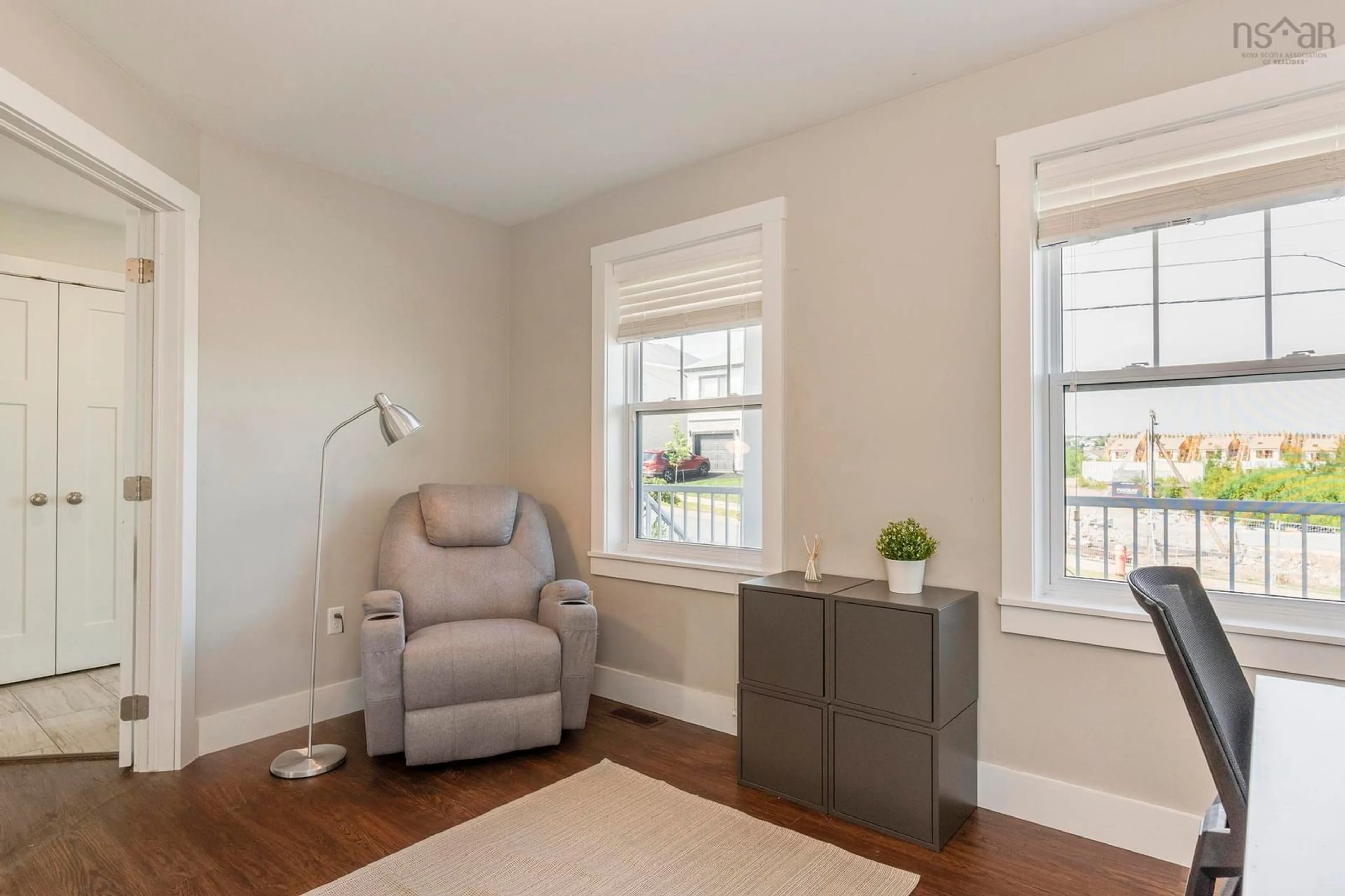 Living room with furniture, wood/laminate floor for 40 Alabaster Way, Halifax Nova Scotia B3P 0E6