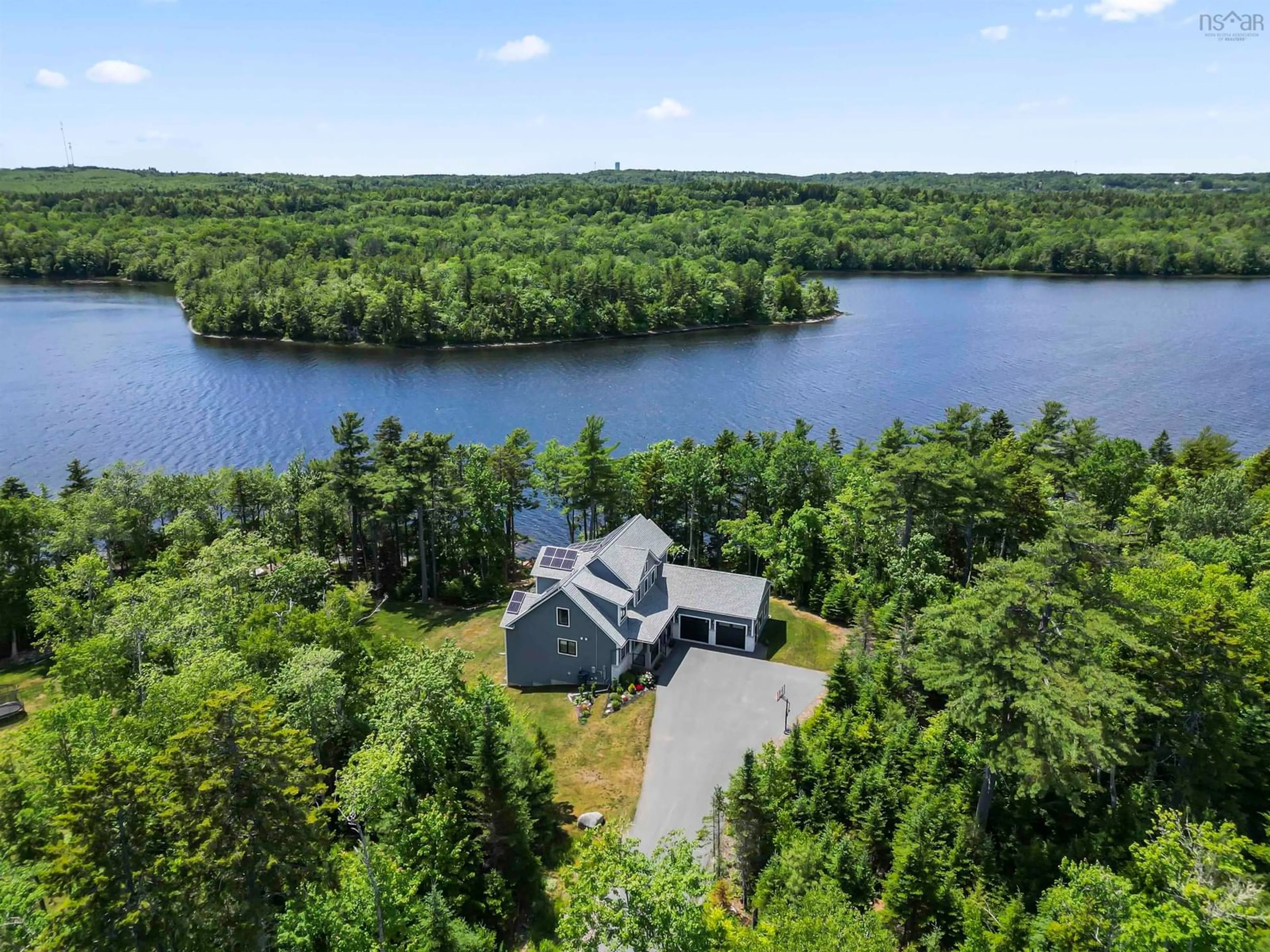 A pic from outside/outdoor area/front of a property/back of a property/a pic from drone, water/lake/river/ocean view for 430 Heddas Way, Fall River Nova Scotia B2T 0M3